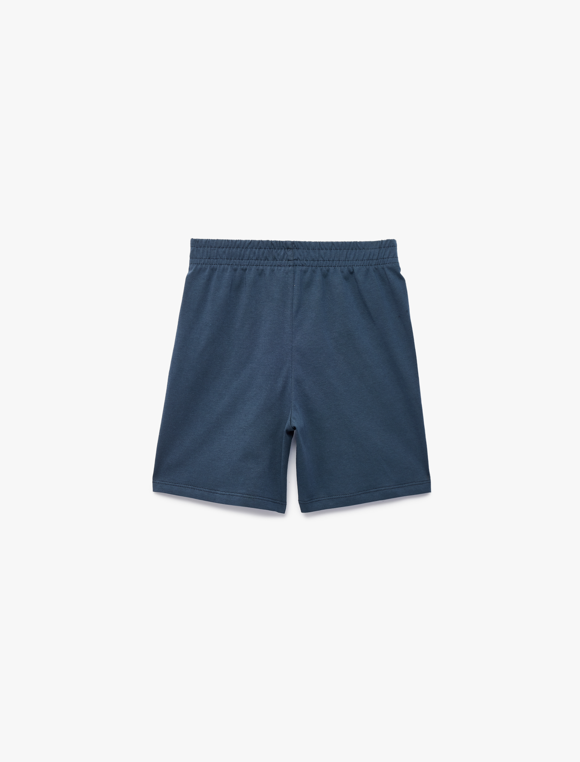  Erkek Çocuk Pamuklu Dinozor Baskılı Beli Bağcıklı Şort