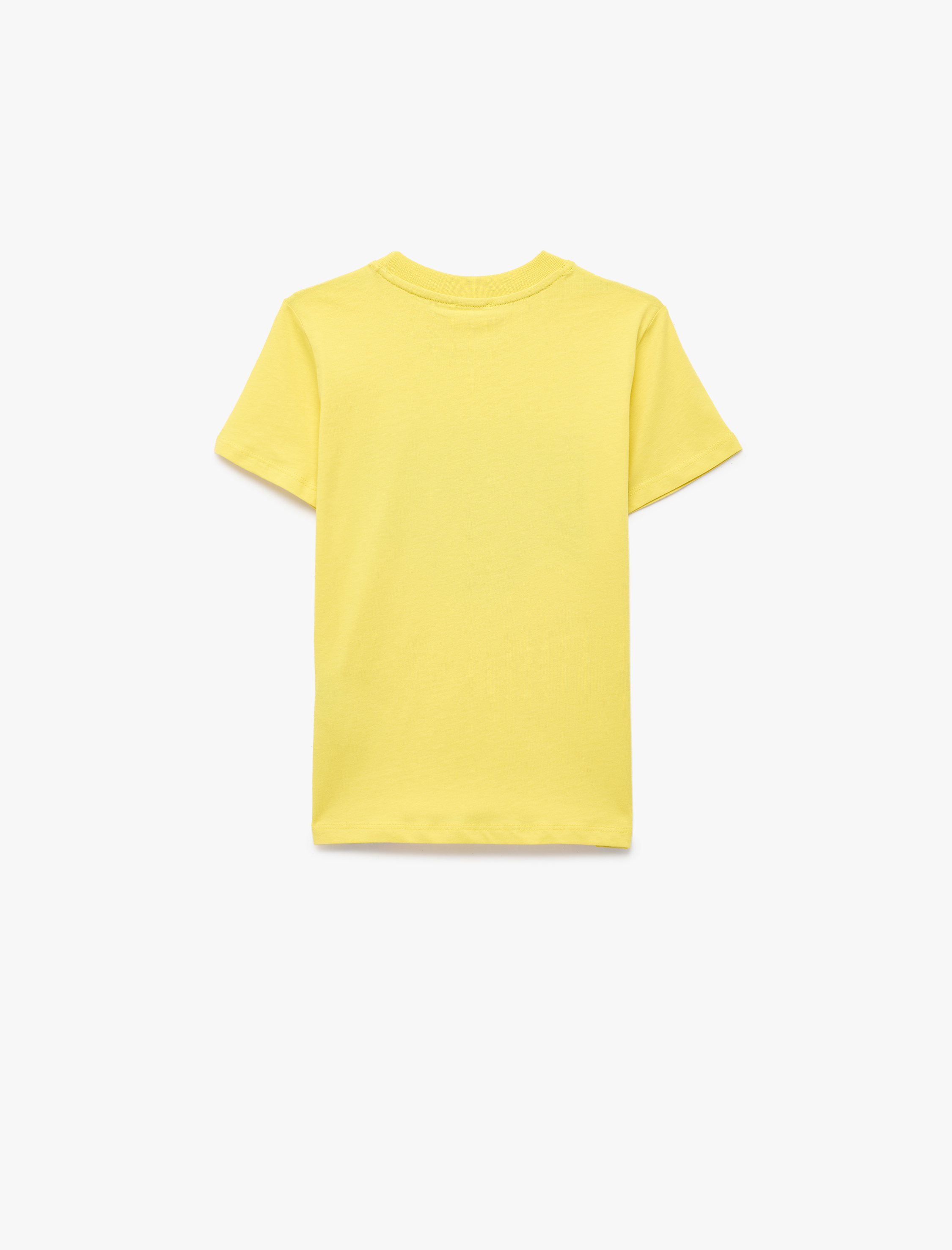  Erkek Çocuk Bisiklet Yaka Kısa Kollu Baskılı Pamuklu Tişört