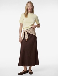 Regular Fit Kısa Kollu Dik Yaka Triko Kazak