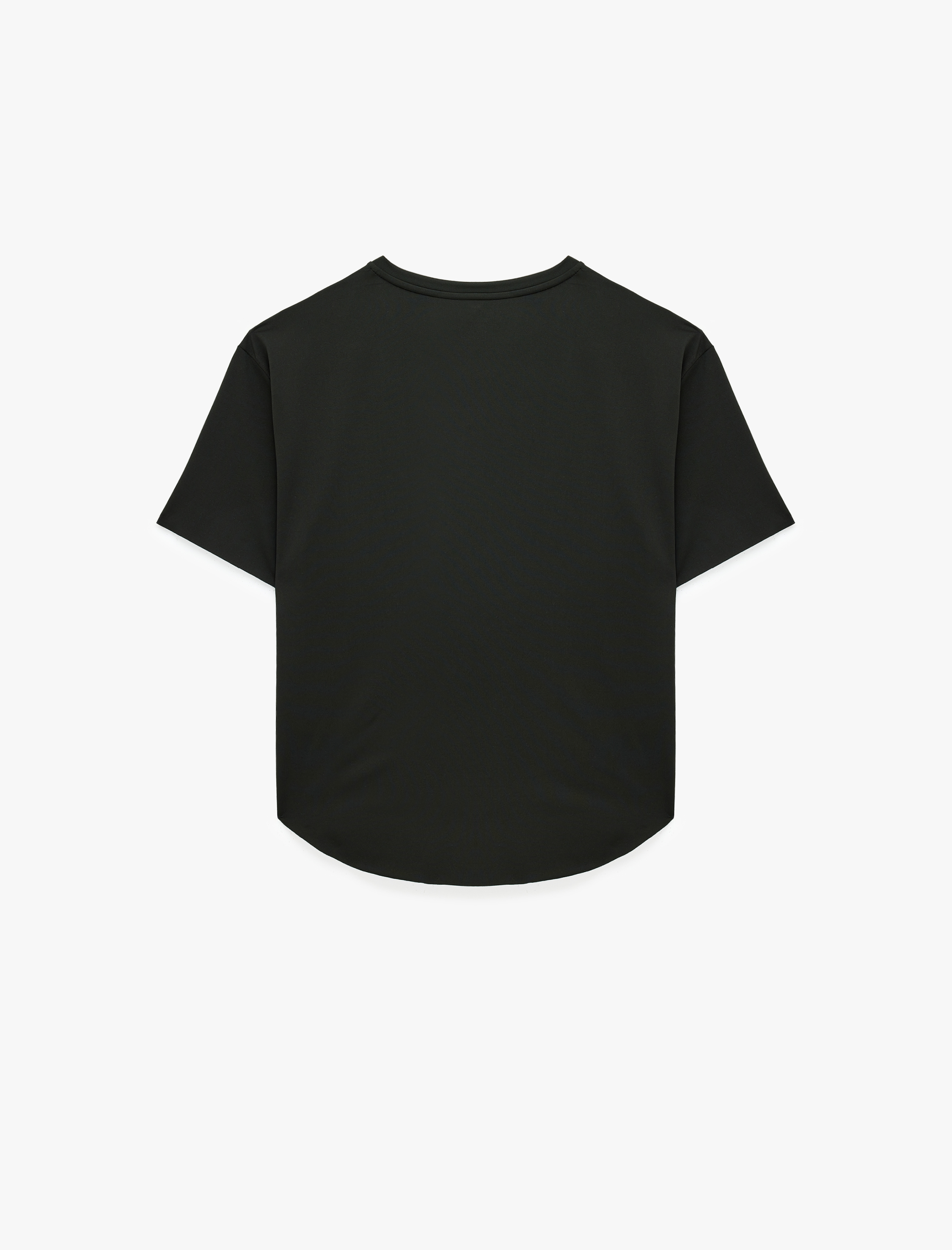   Rahat Kalıp Kısa Kollu Bisiklet Yaka Baskılı Spor Tişört