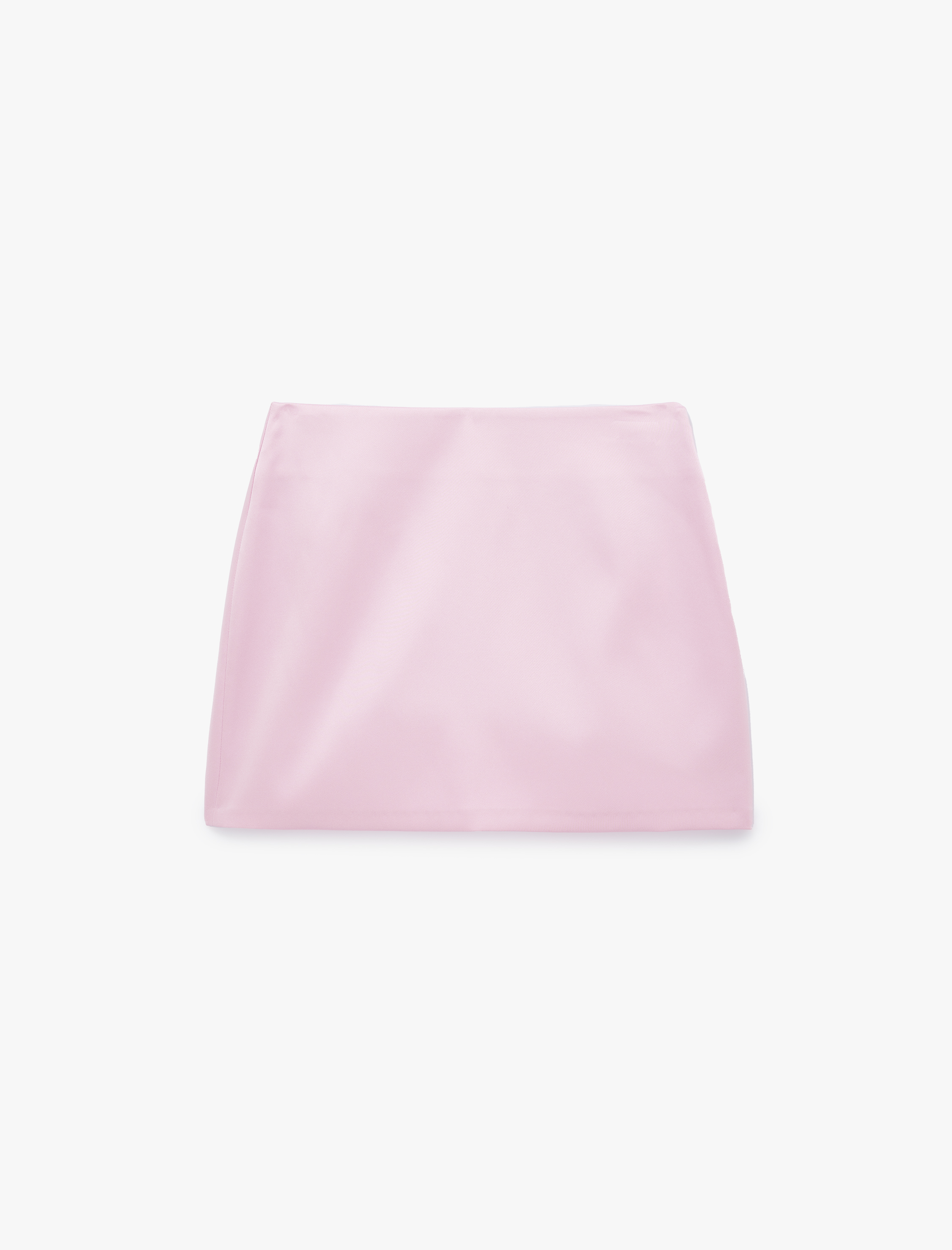   Saten A Kesim Mini Etek