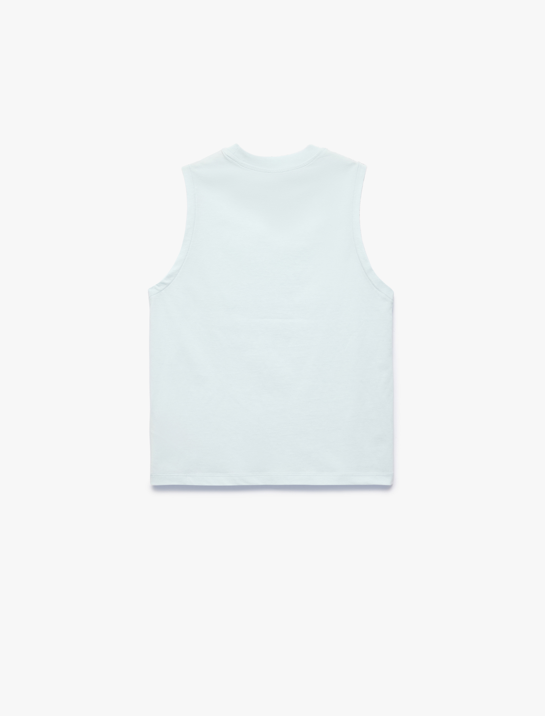  Erkek Çocuk Pamuklu Kolsuz Bisiklet Yaka Basic Atlet