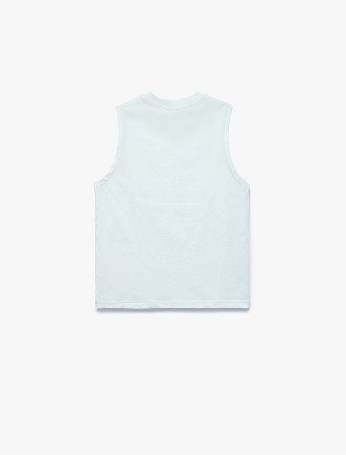 Erkek Çocuk Pamuklu Kolsuz Bisiklet Yaka Basic Atlet