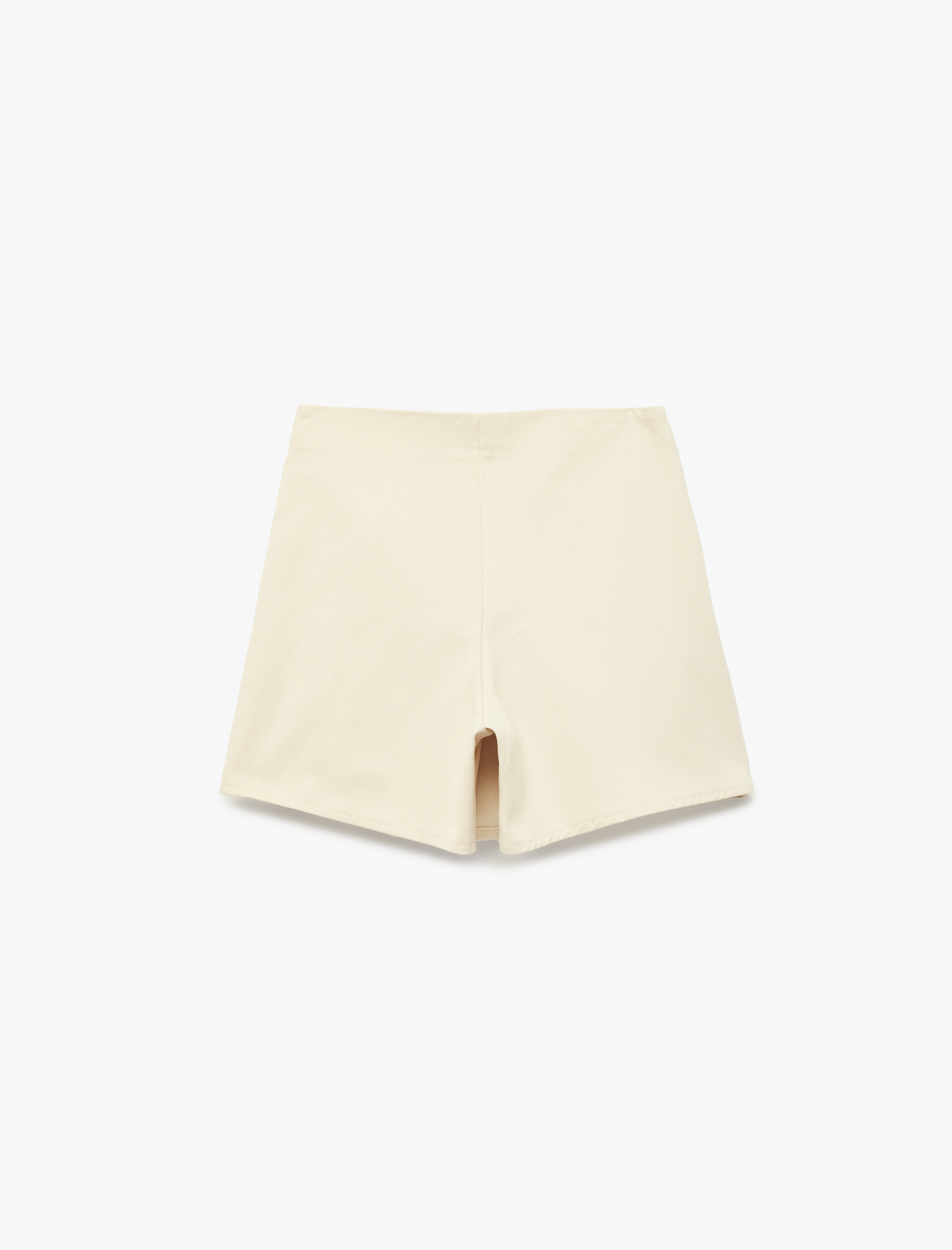  Kız Çocuk Metal Toka Detaylı Pamuklu Pileli Şort Etek