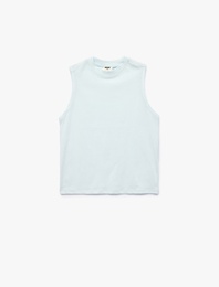 Pamuklu Kolsuz Bisiklet Yaka Basic Atlet