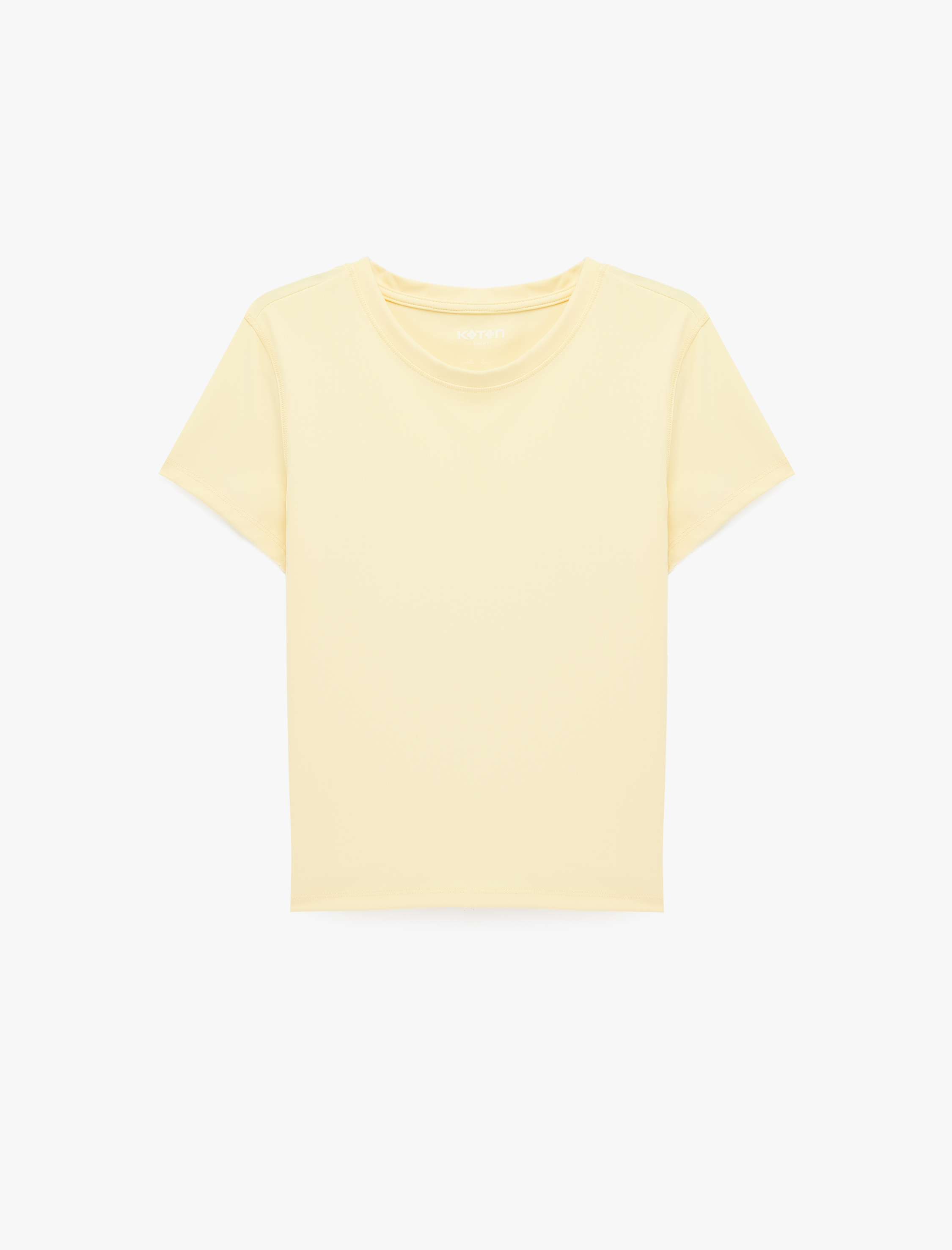   Slim Fit Kısa Kollu Bisiklet Yaka Spor Tişört