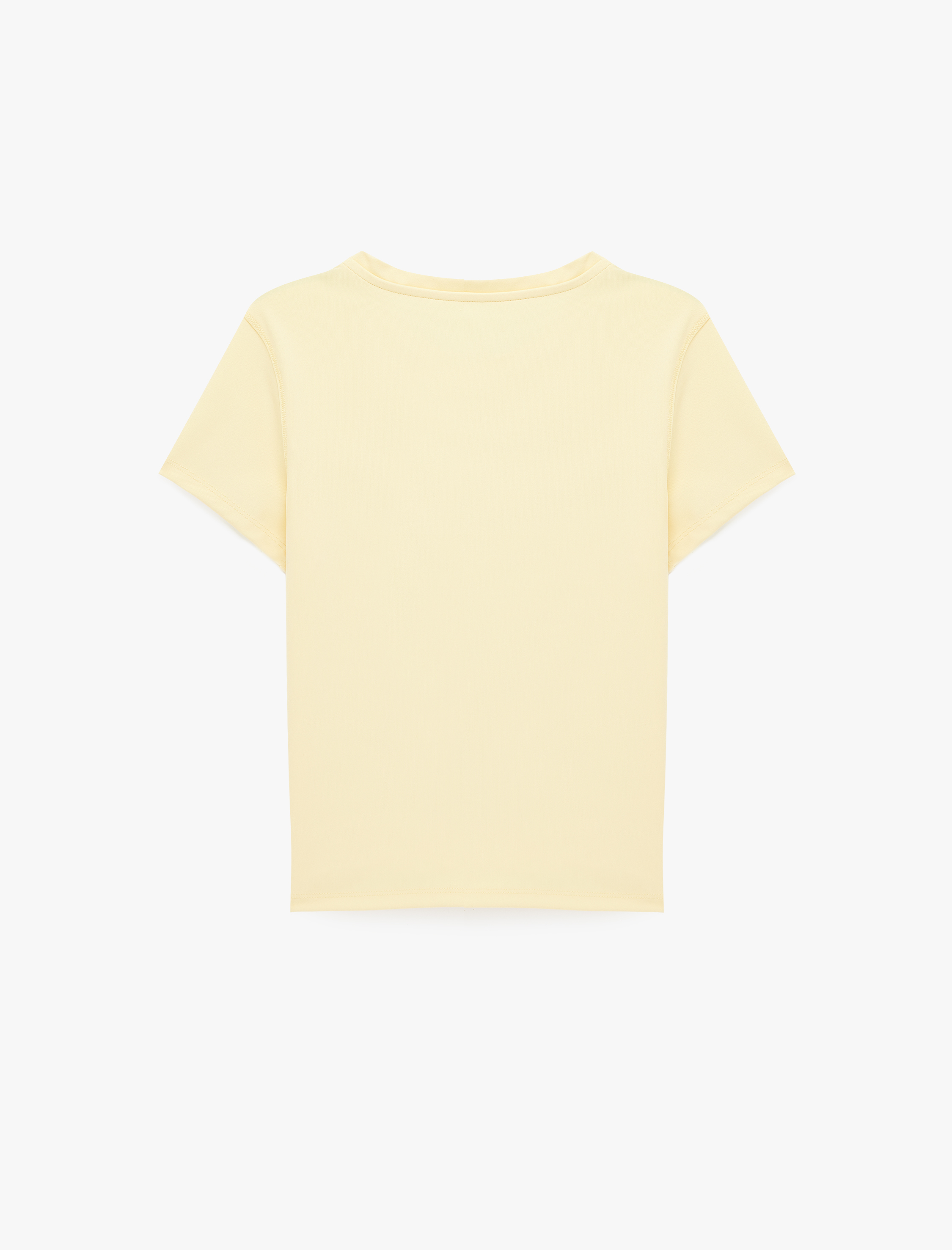   Slim Fit Kısa Kollu Bisiklet Yaka Spor Tişört