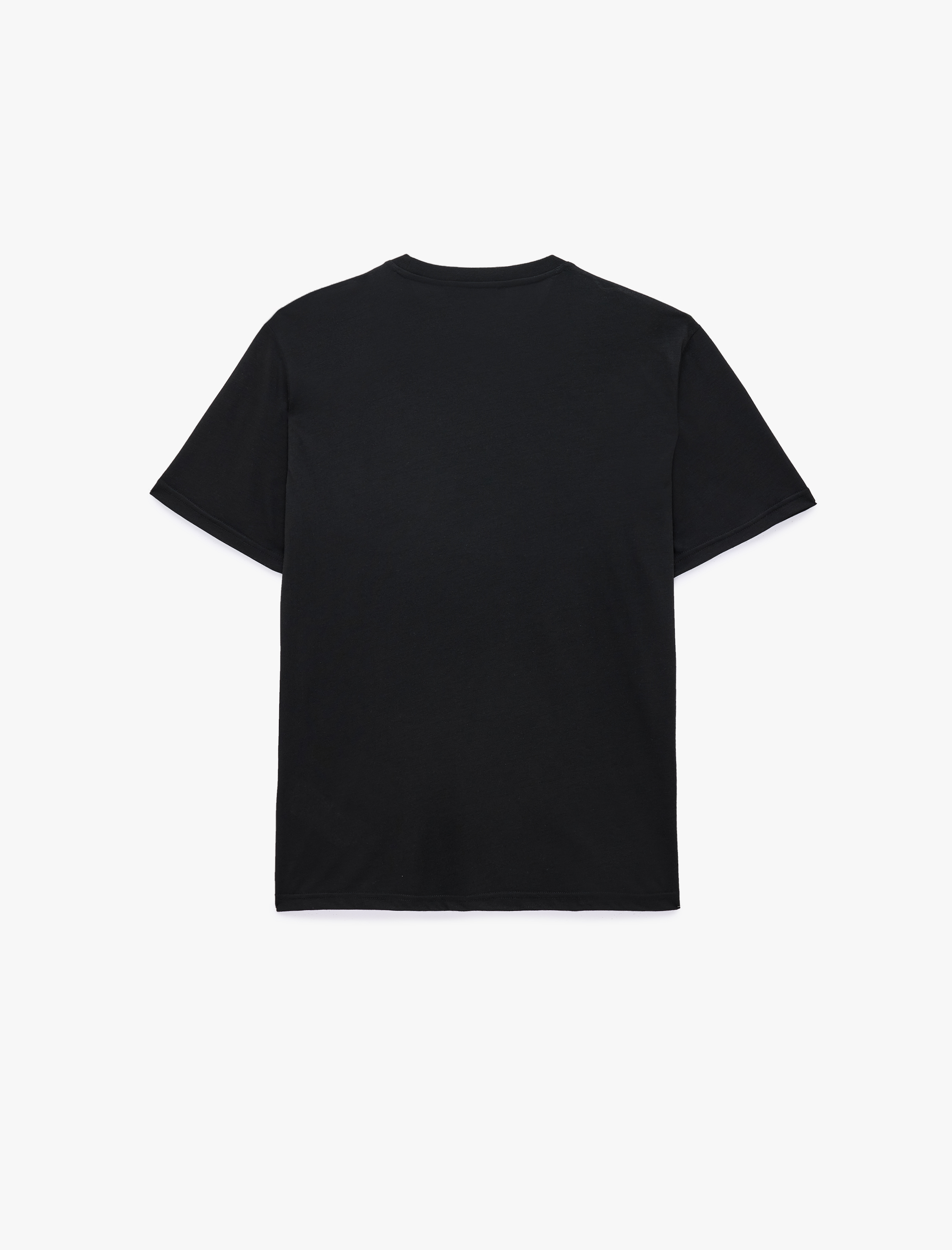   Regular Fit Viskon Karışımlı Kısa Kollu Bisiklet Yaka Basic Tişört