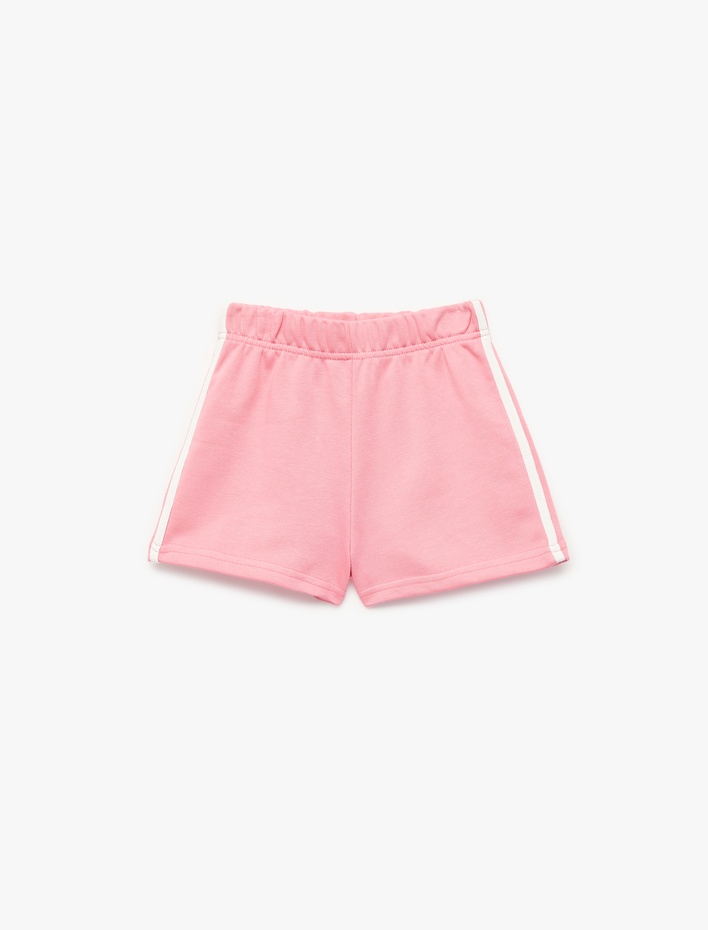 Kız Çocuk Pamuklu Beli Lastikli Şort