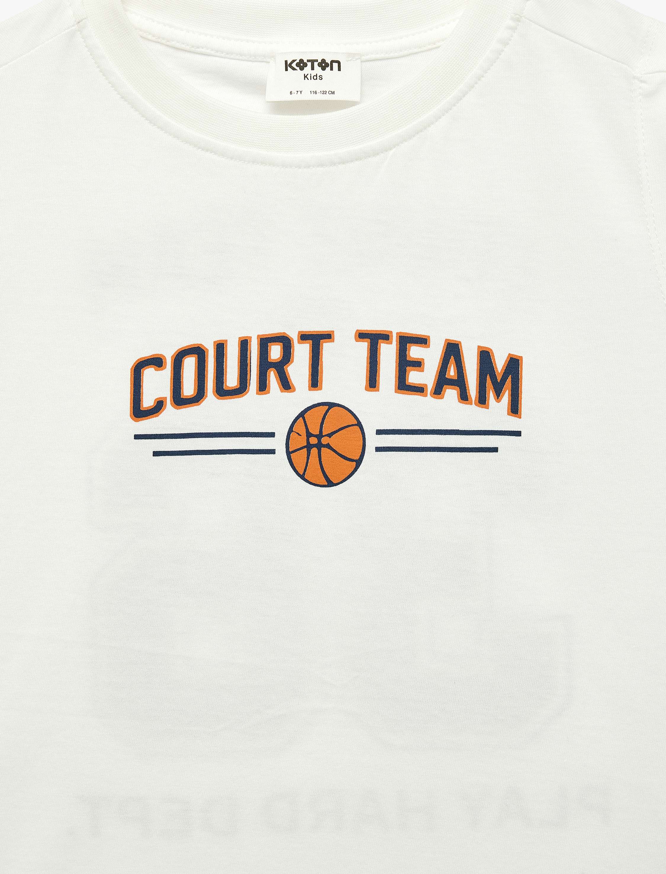  Erkek Çocuk Pamuklu Kolsuz Bisiklet Yaka Baskılı Oversize Atlet