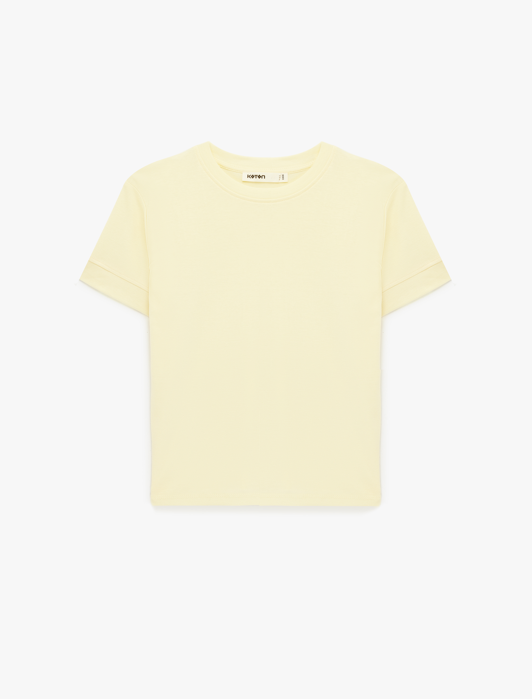   Slim Fit Kısa Kollu Bisiklet Yaka Basic Tişört