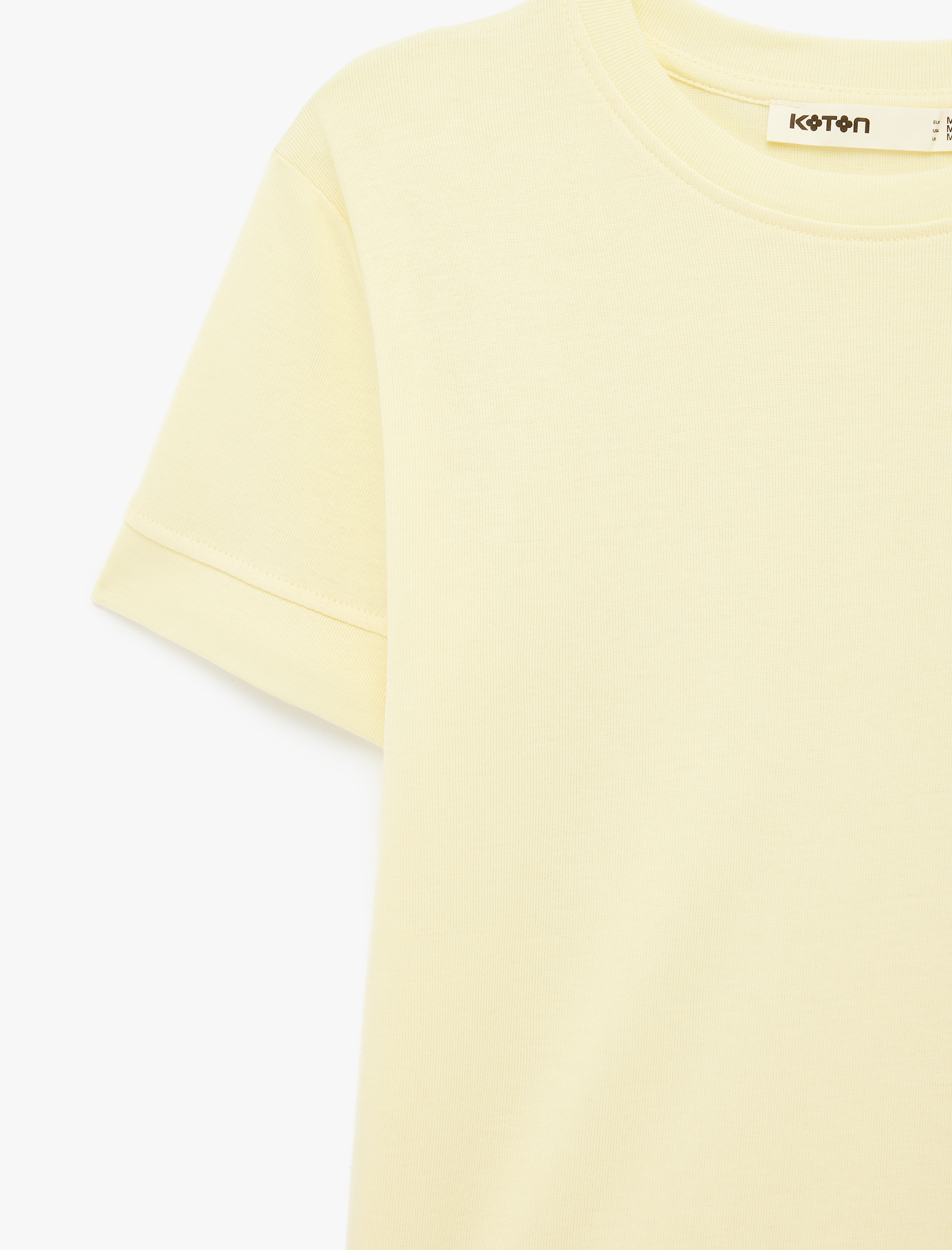   Slim Fit Kısa Kollu Bisiklet Yaka Basic Tişört