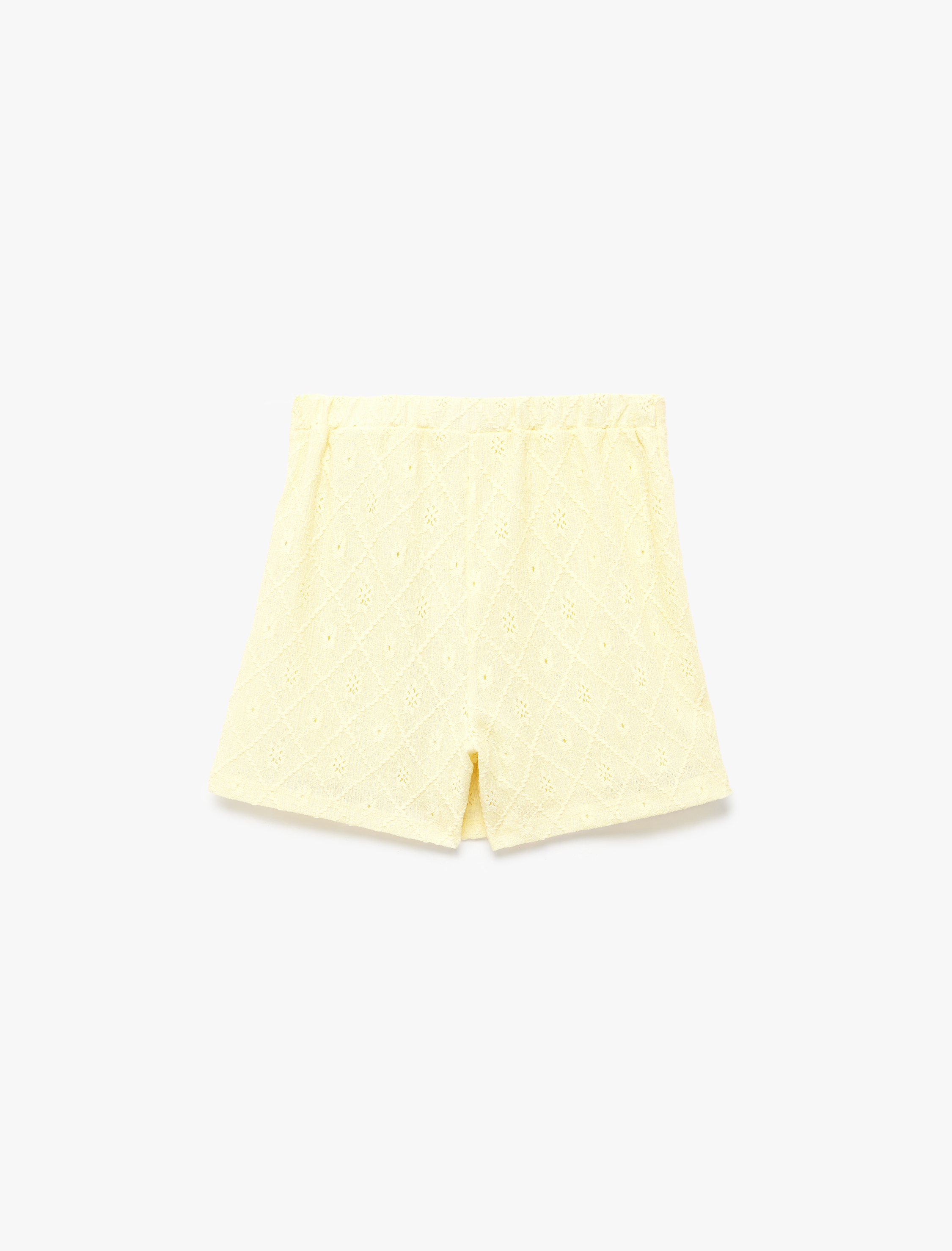  Kız Çocuk Fiyonk Detaylı Brodeli Şort Etek