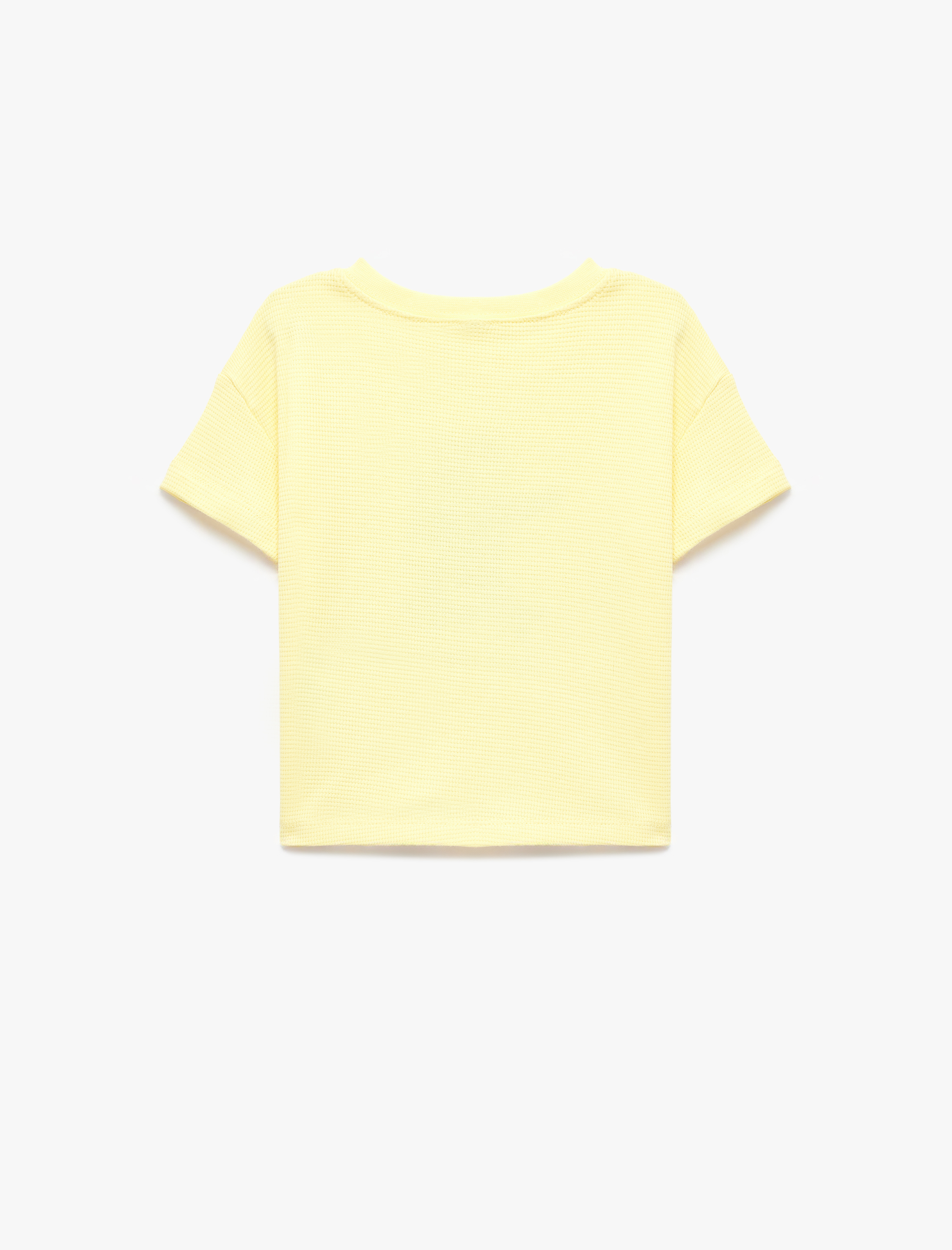  Erkek Bebek Ayıcık Baskılı Bisiklet Yaka Kısa Kollu Pamuklu Oversize Tişört