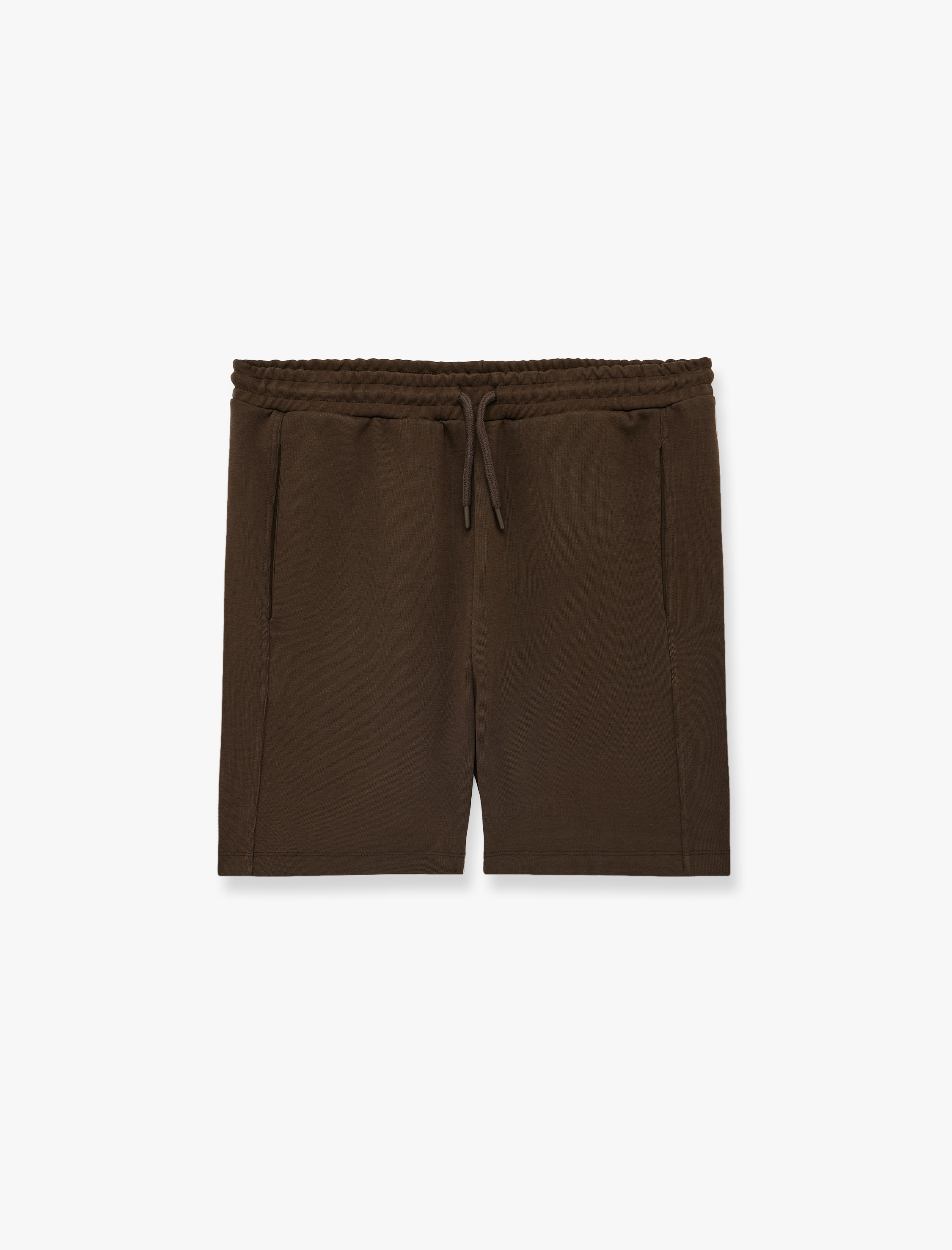   Dikiş Detaylı Cepli Beli Bağcıklı Şort