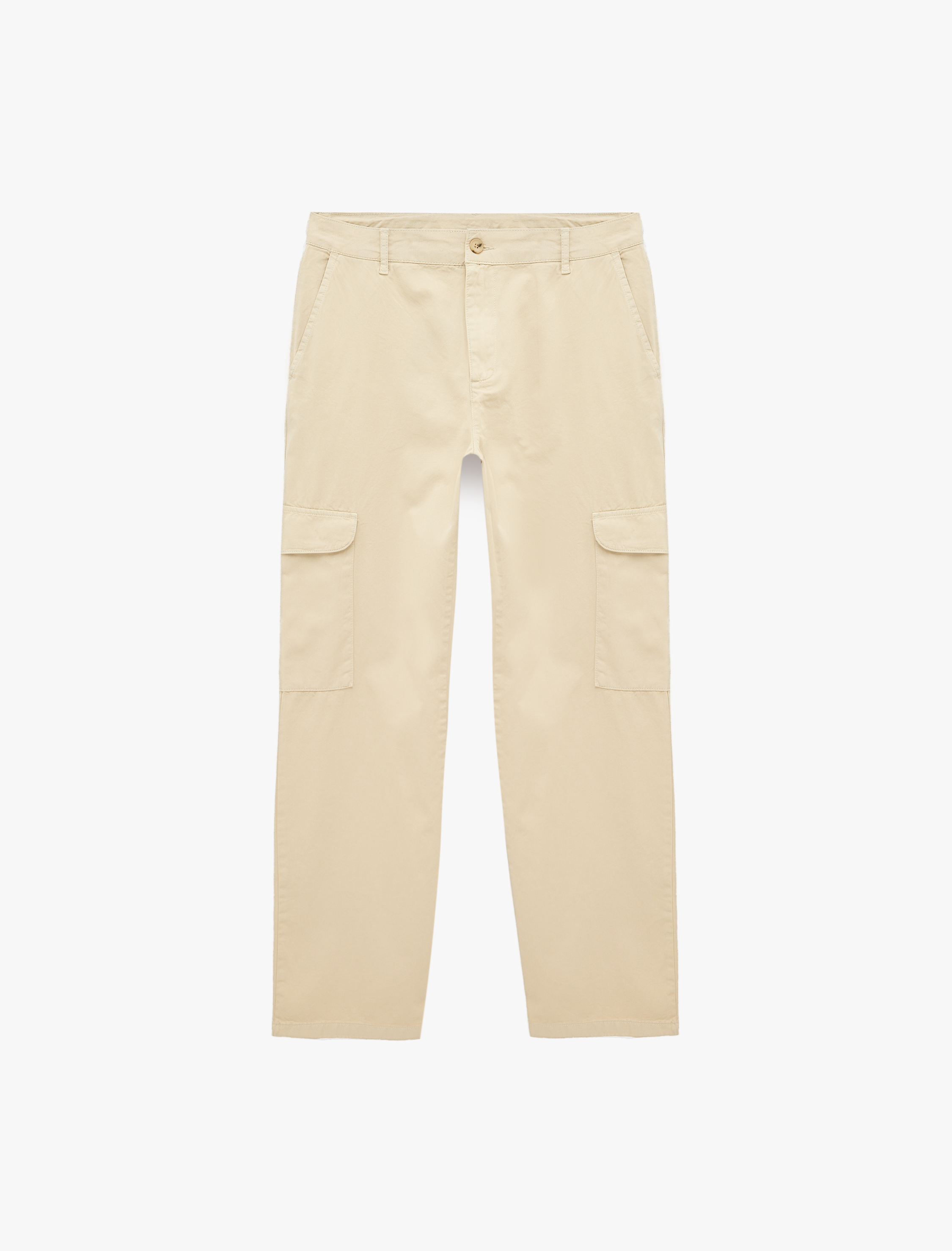   Regular Fit Pamuklu Gabardin Kargo Pantolon