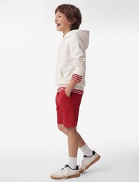 Rahat Kalıp Beli Bağlamalı Cepli Dokulu Şort