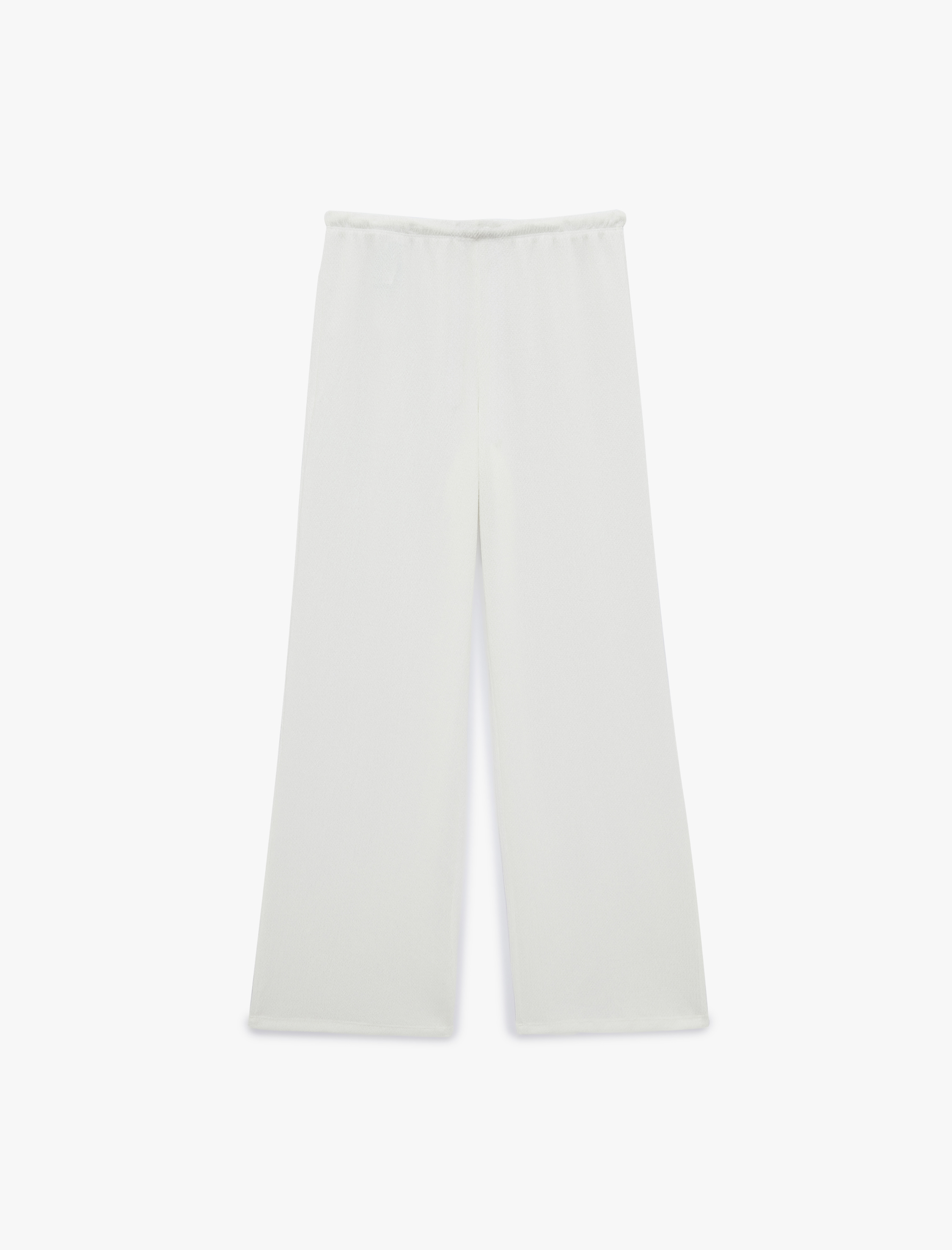   Beli Bağcıklı Bürümcük Geniş Paça Pantolon