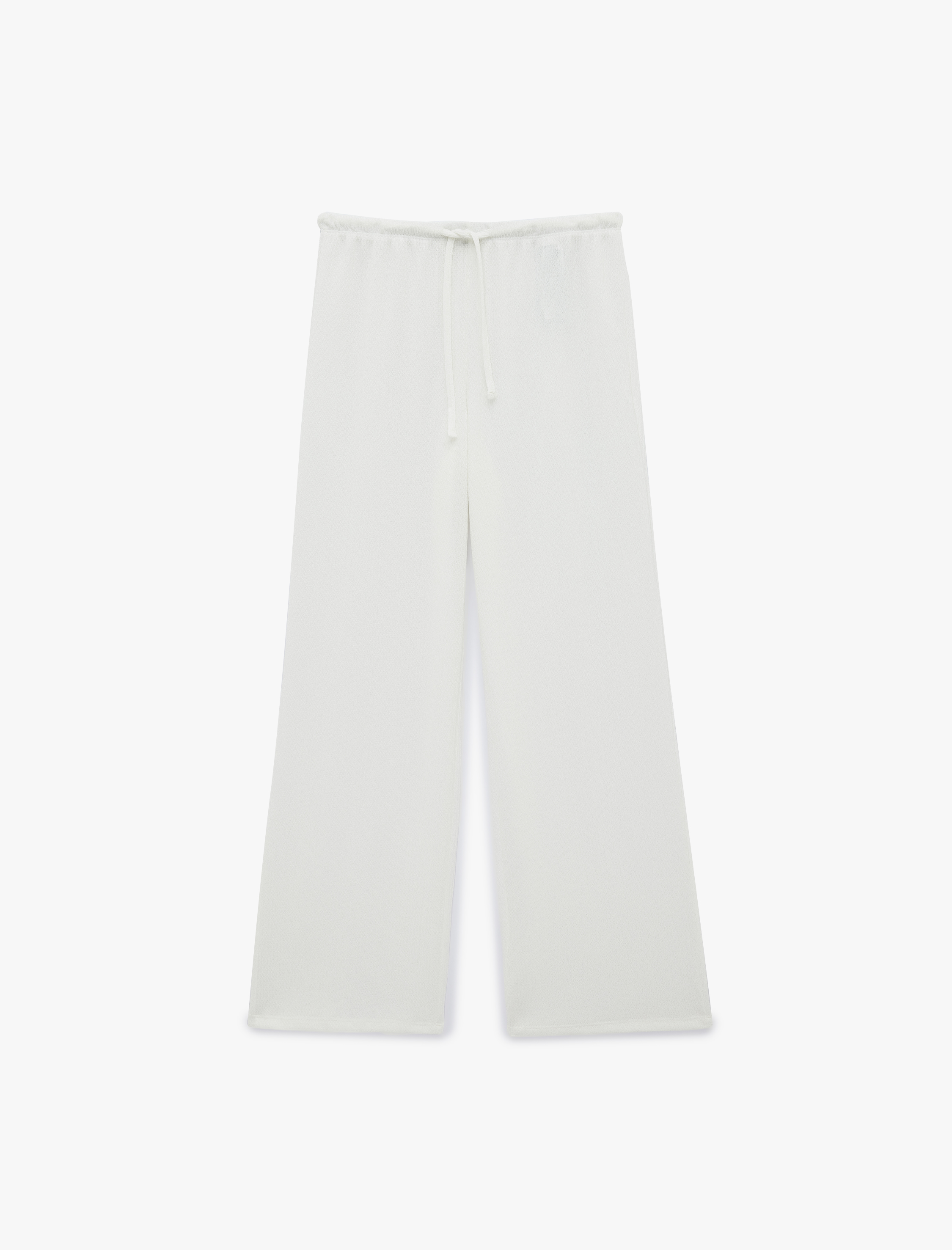   Beli Bağcıklı Bürümcük Geniş Paça Pantolon