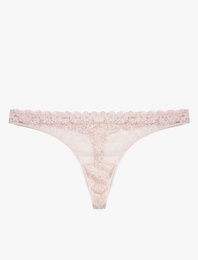 Rahat Kalıp Dantelli String Külot