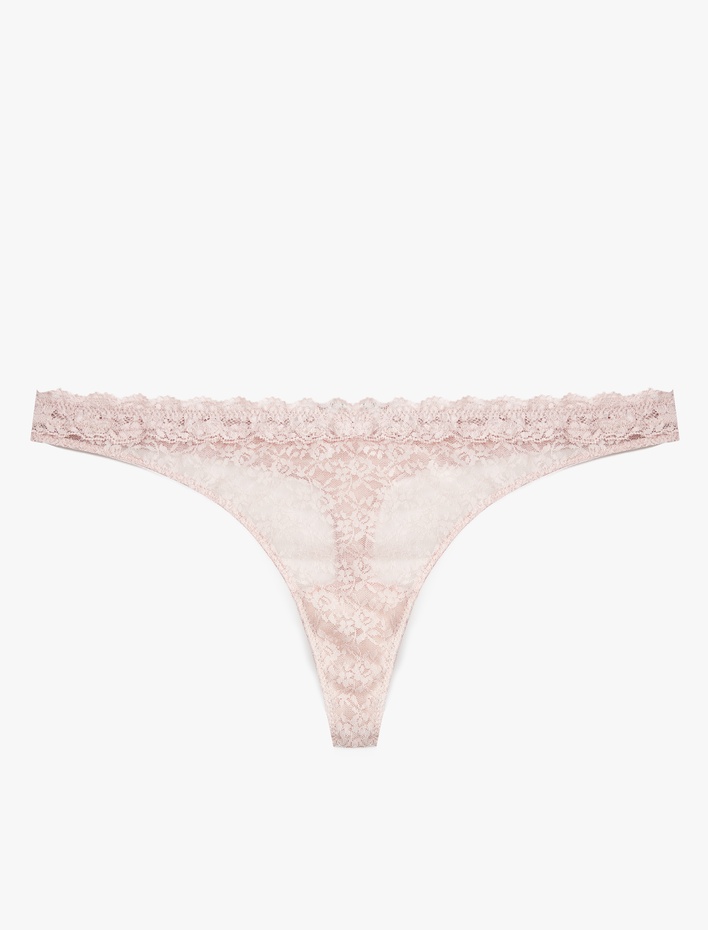  Rahat Kalıp Dantelli String Külot