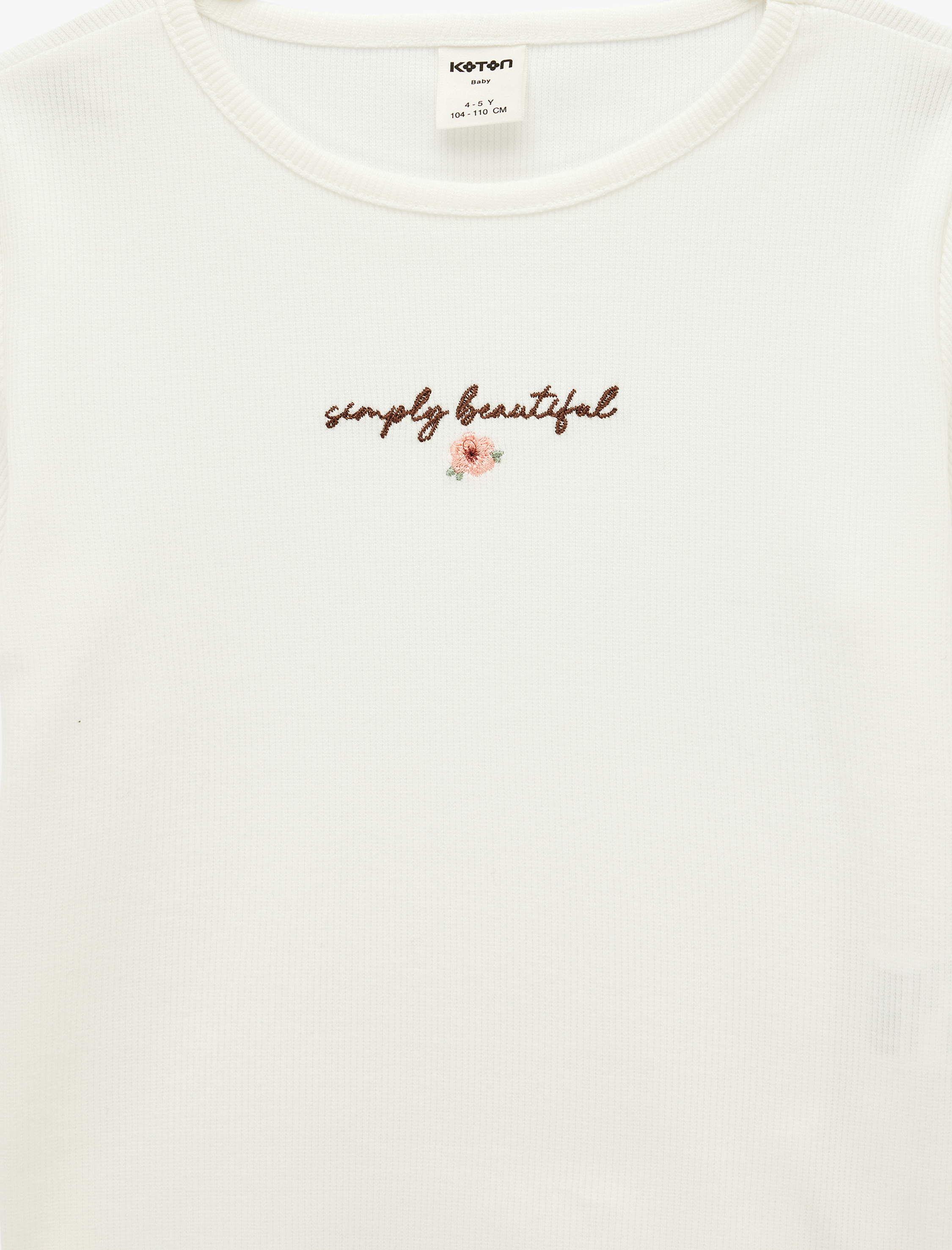  Kız Bebek Pamuklu Kısa Kollu Bisiklet Yaka Baskılı Tişört