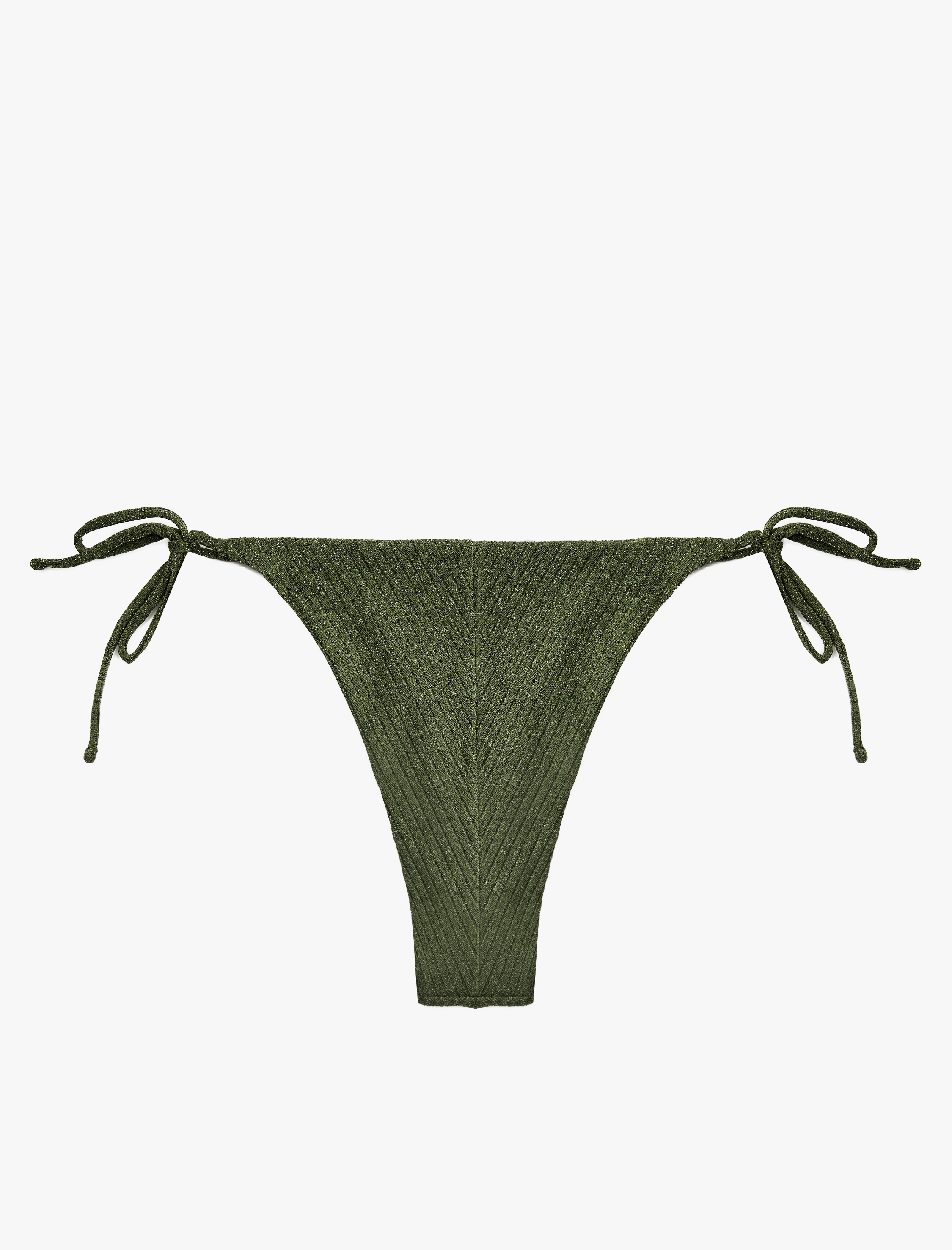   Yanları Bağlamalı İpli Simli Bikini Altı