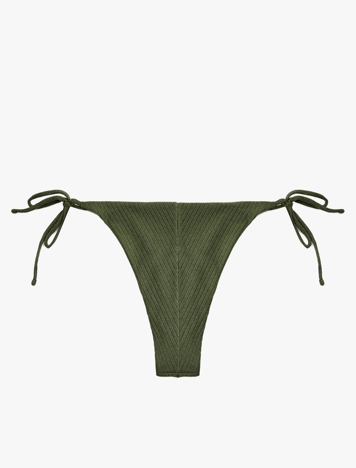  Yanları Bağlamalı İpli Simli Bikini Altı