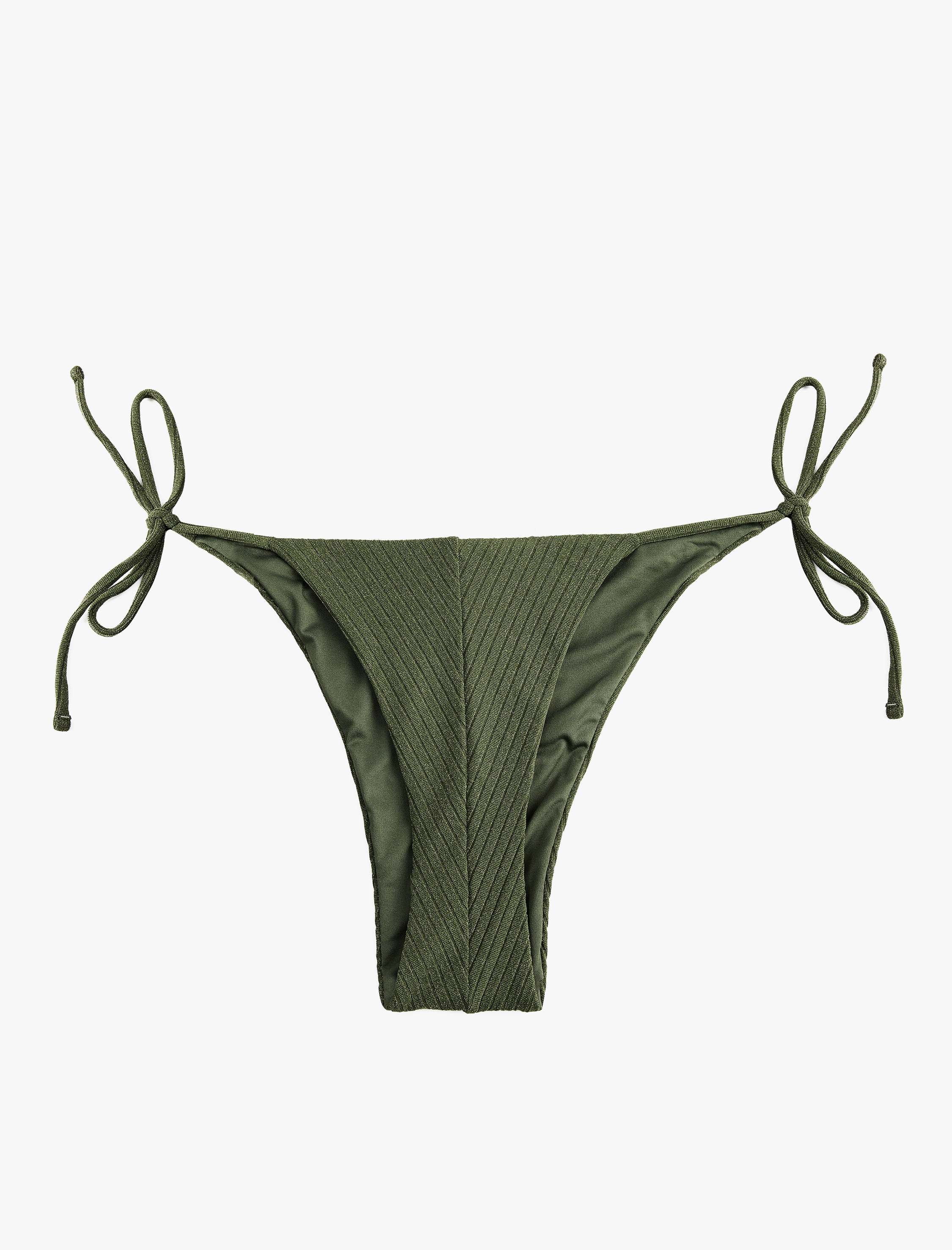   Yanları Bağlamalı İpli Simli Bikini Altı