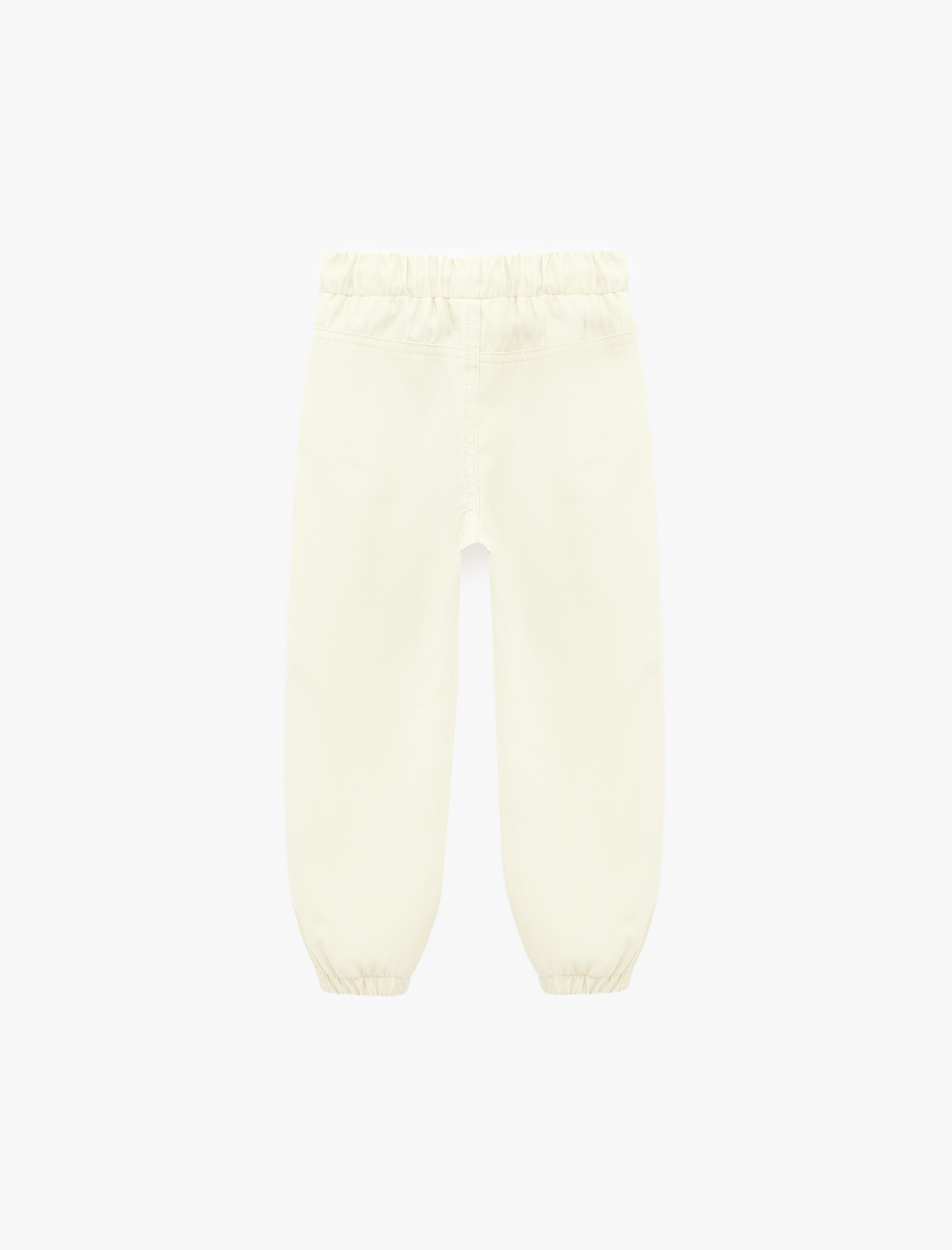  Erkek Bebek Cep Detaylı Beli Bağcıklı Jogger Pantolon