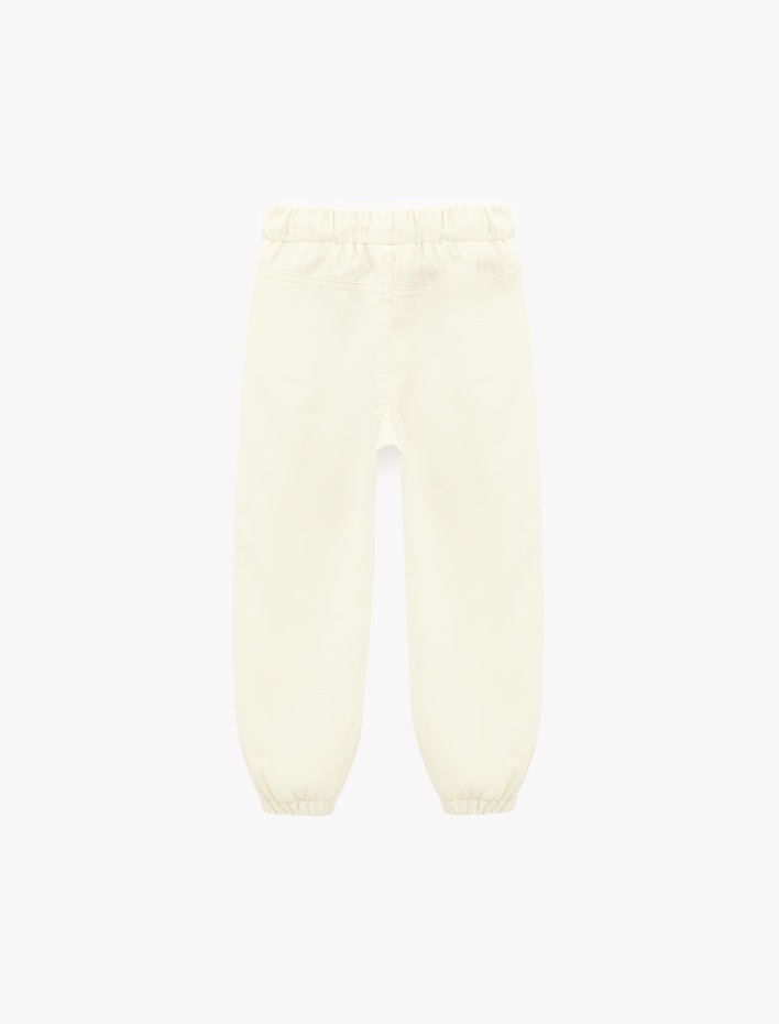 Erkek Bebek Cep Detaylı Beli Bağcıklı Jogger Pantolon