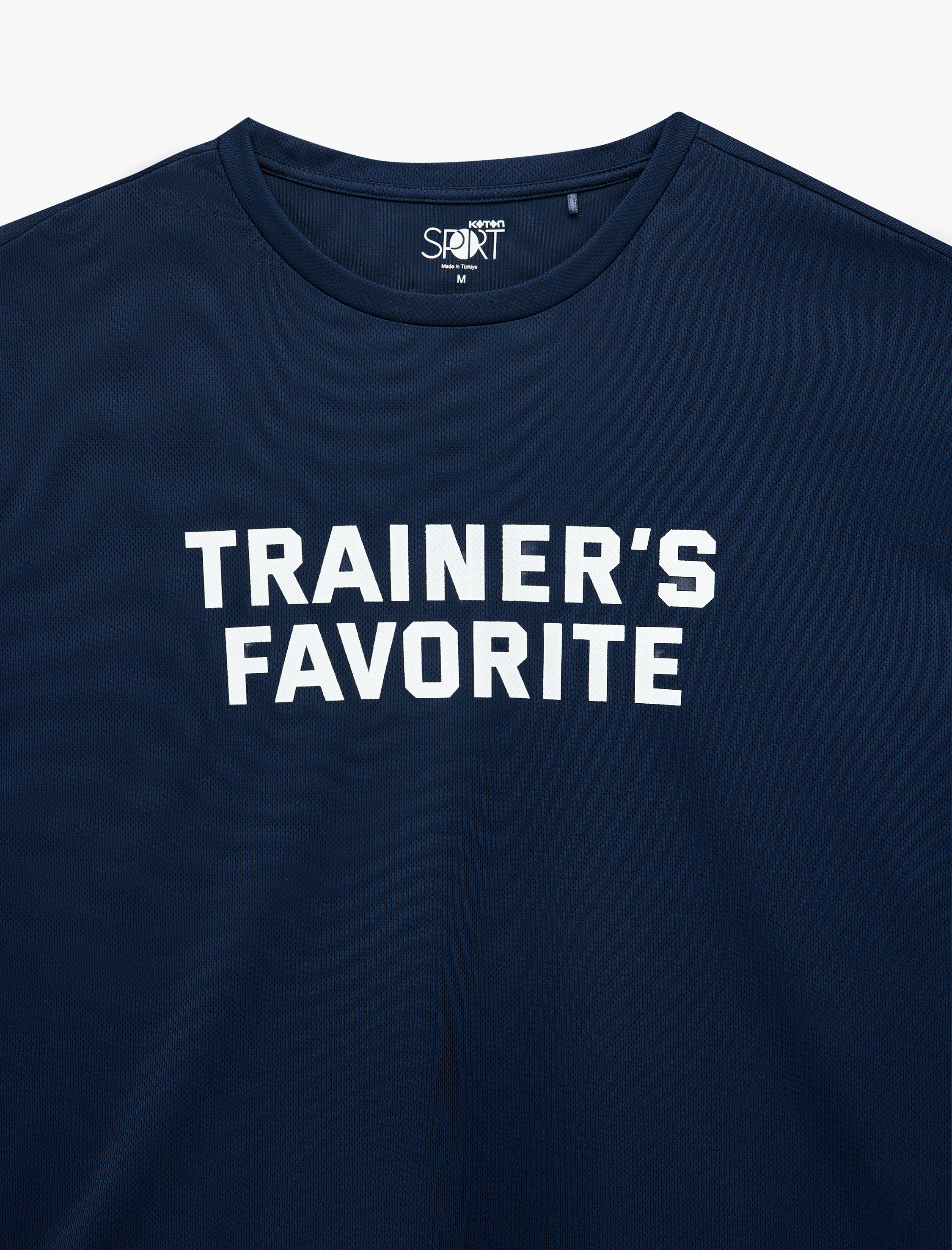   Yarım Kollu Bisiklet Yaka Baskılı Oversize Spor Tişört