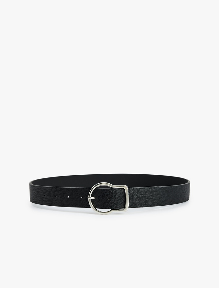 Kadın Suni Deri Metal Tokalı Kemer