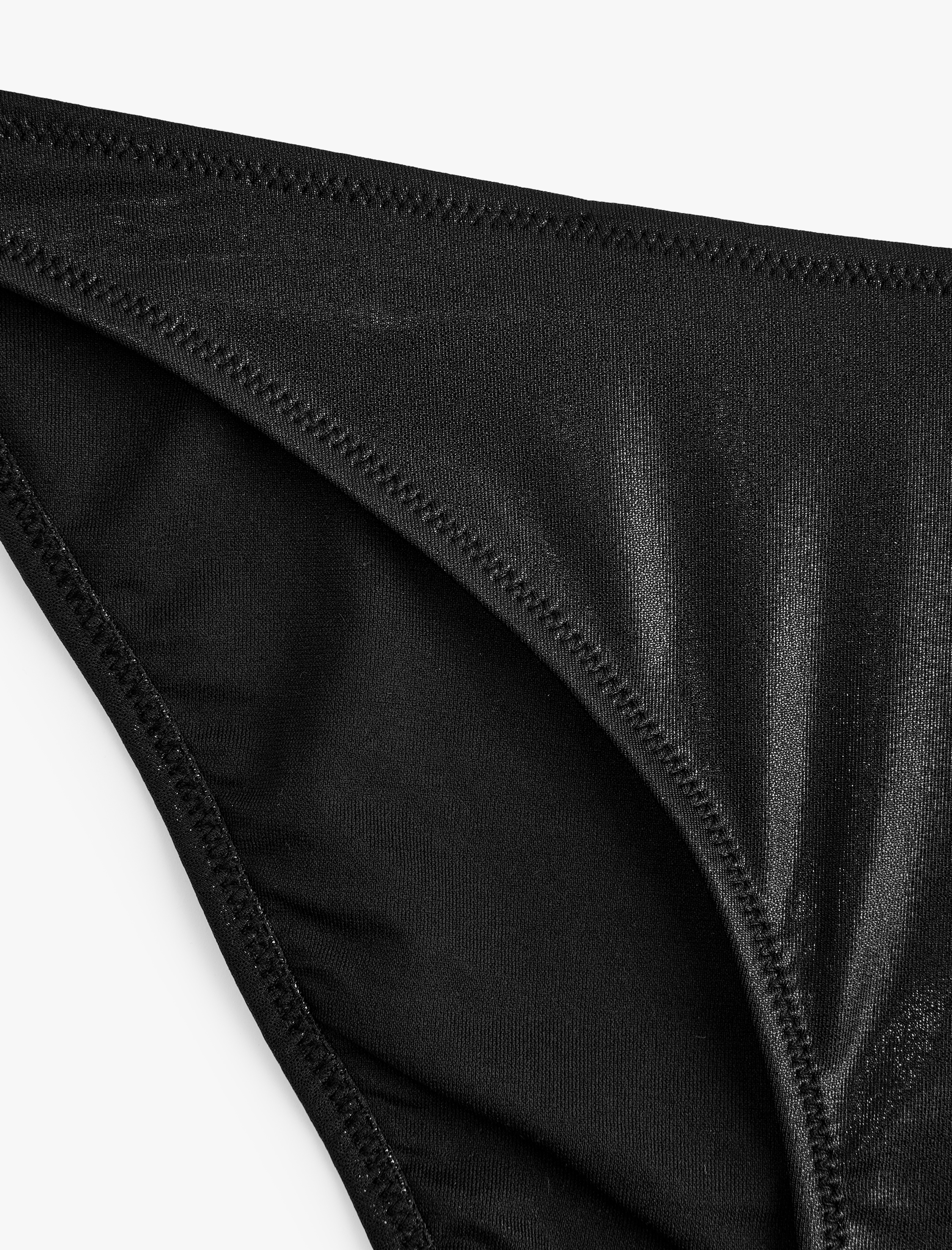   Varak Baskılı Parlak Bikini Altı