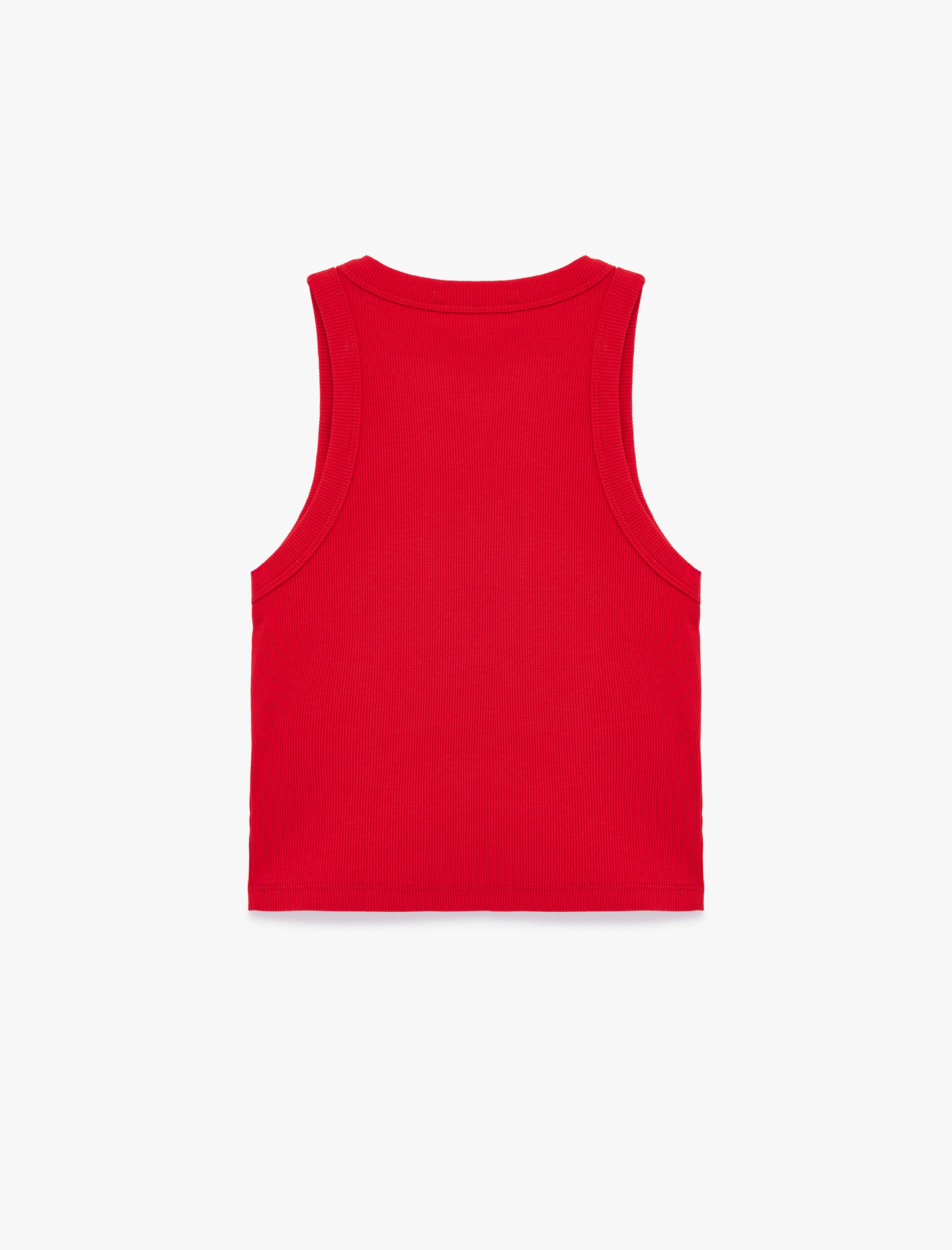   Slim Fit Kolsuz Halter Yaka Bluz