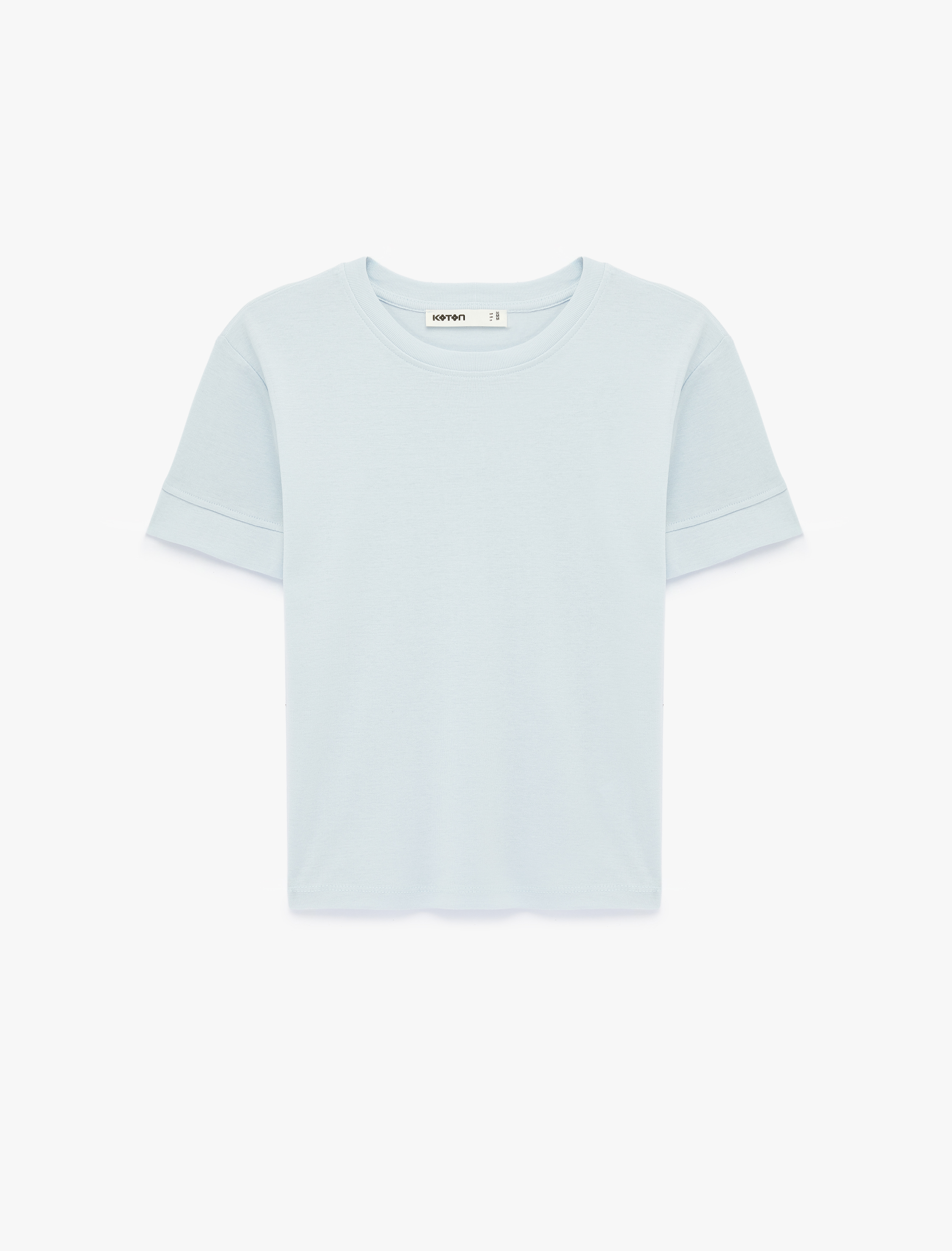   Slim Fit Kısa Kollu Bisiklet Yaka Basic Tişört