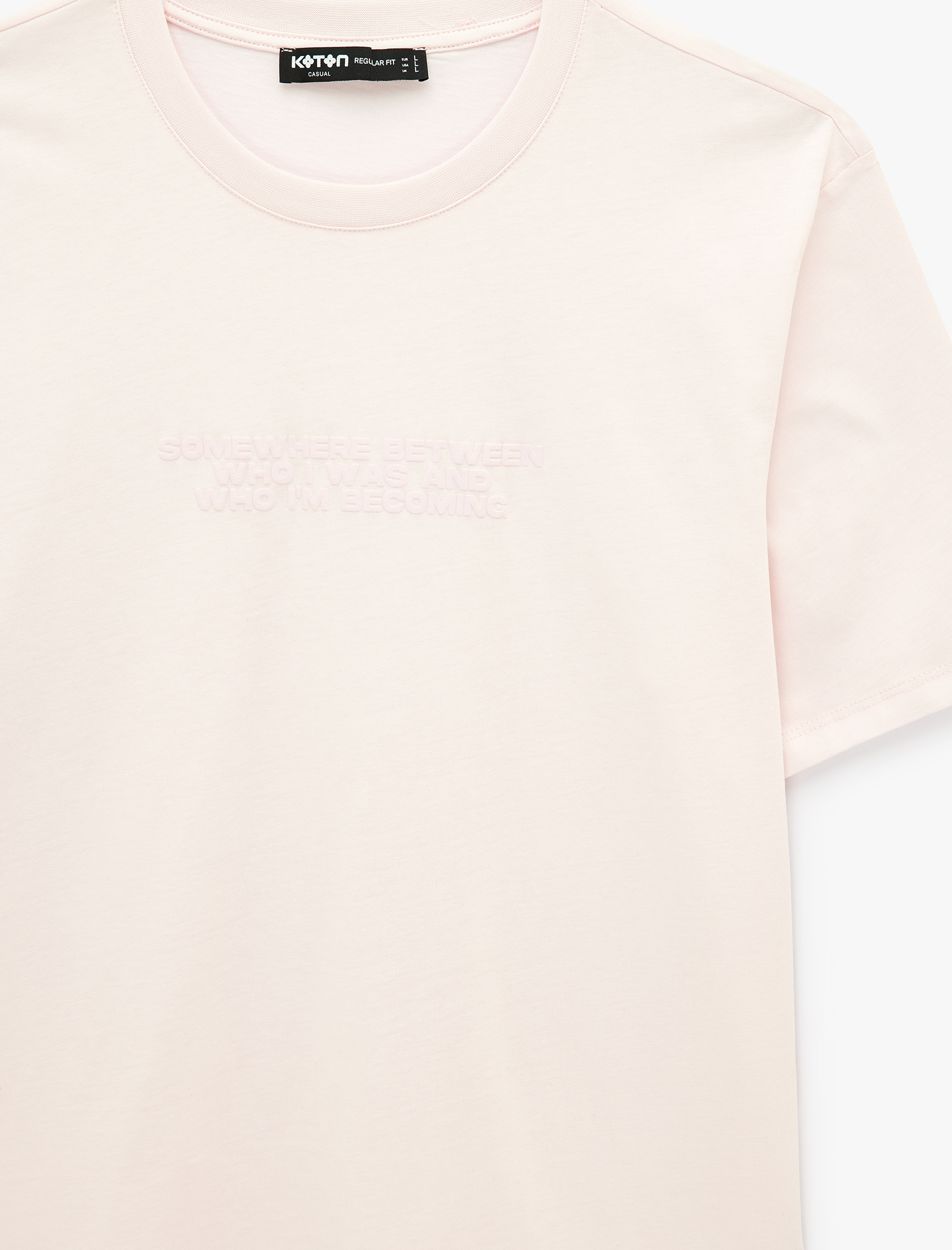   Regular Fit Kısa Kollu Bisiklet Yaka Baskılı Tişört