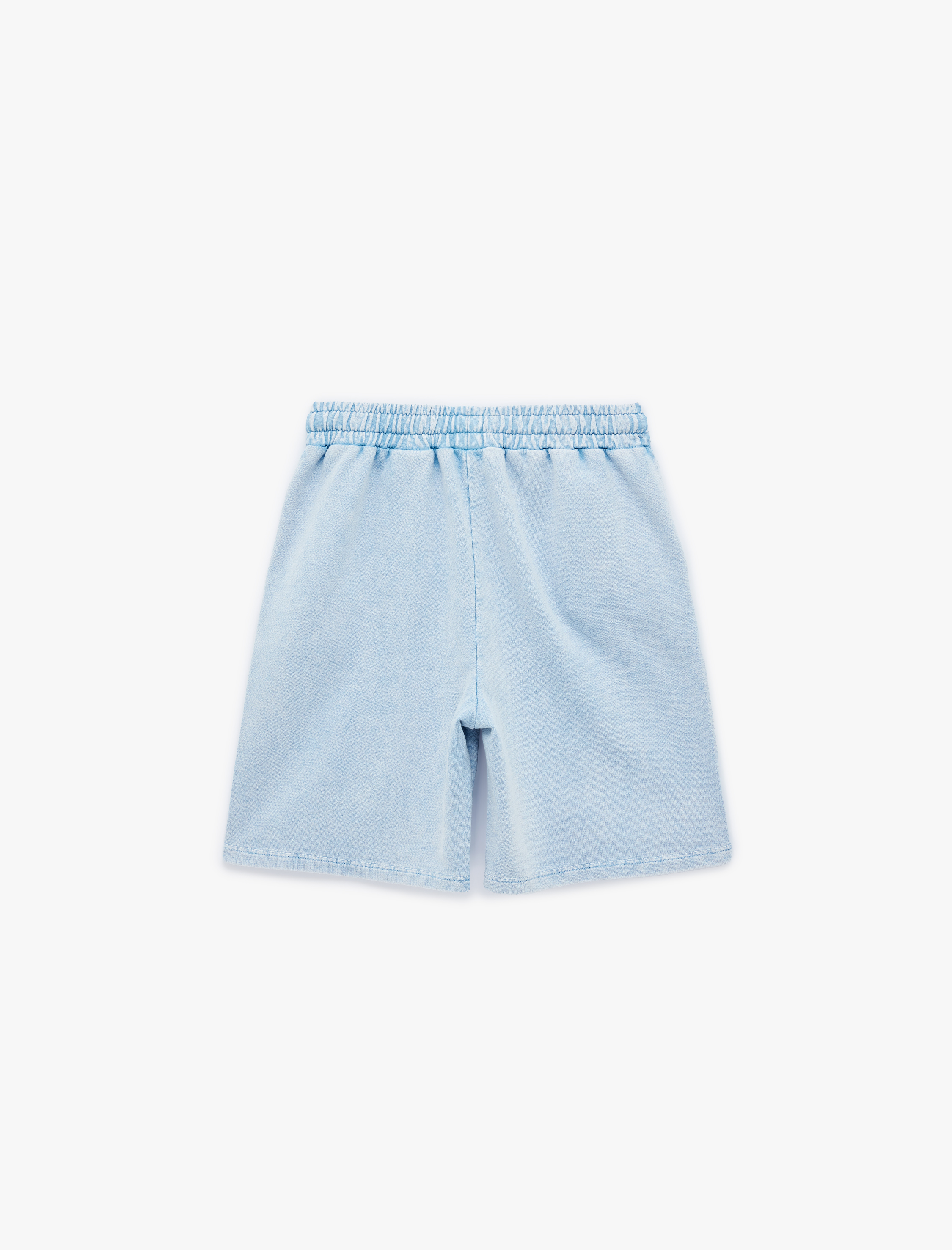  Erkek Çocuk Pamuklu Cep Detaylı Yıkamalı Basic Şort