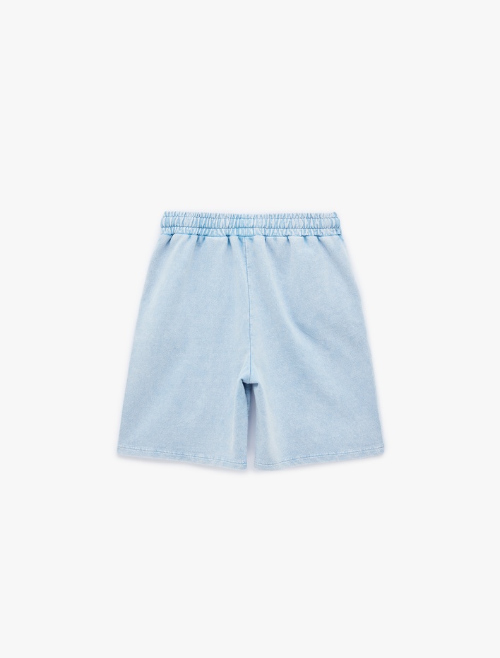 Erkek Çocuk Pamuklu Cep Detaylı Yıkamalı Basic Şort