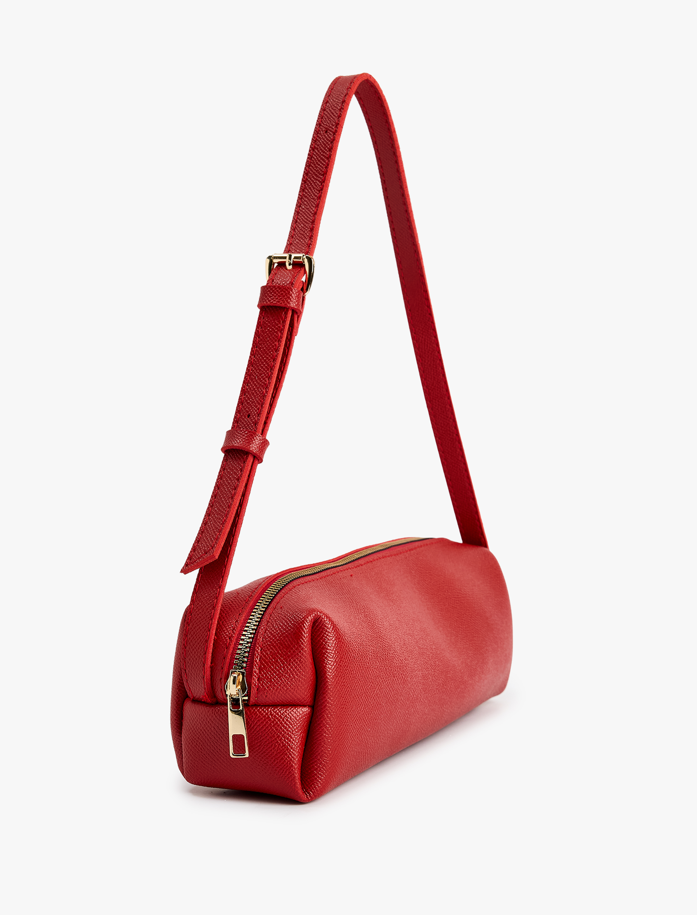  Kadın Fermuarlı Suni Deri Omuz Çantası