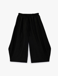 Beli Lastikli Loose Fit Cepli  Keten Balon Pantolon