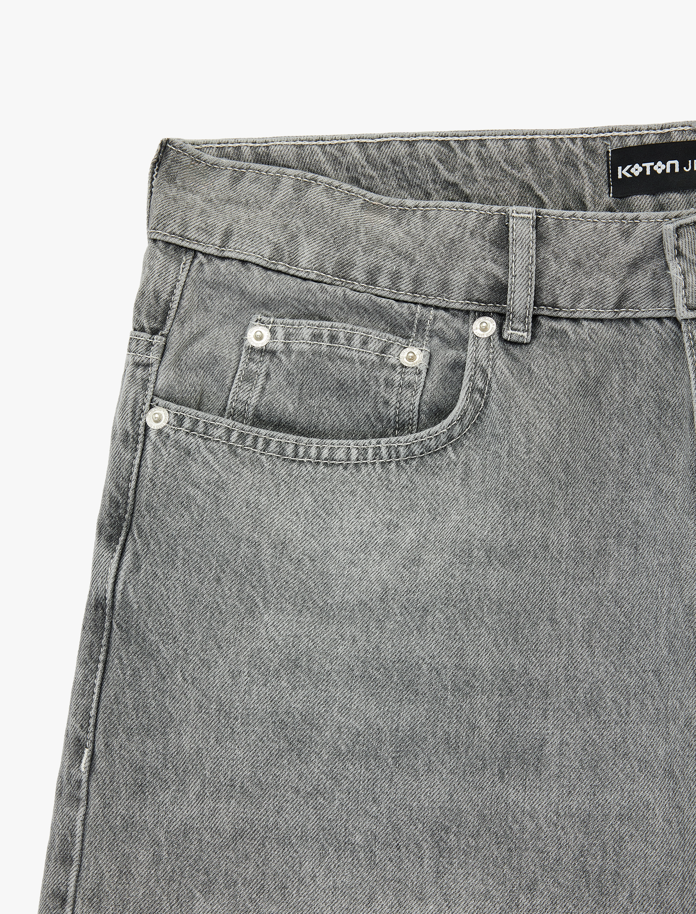   Normal Bel Pamuklu Pis Paça Straight Fit Bermuda Jean Şort