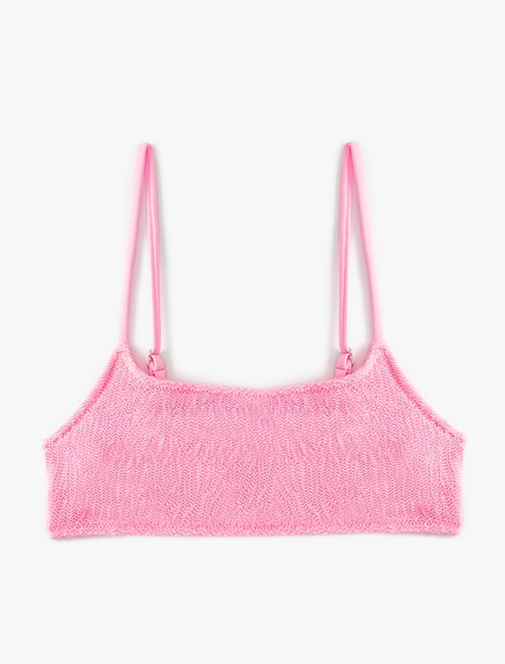  Dokulu Bikini Üstü İnce Askılı Pedli