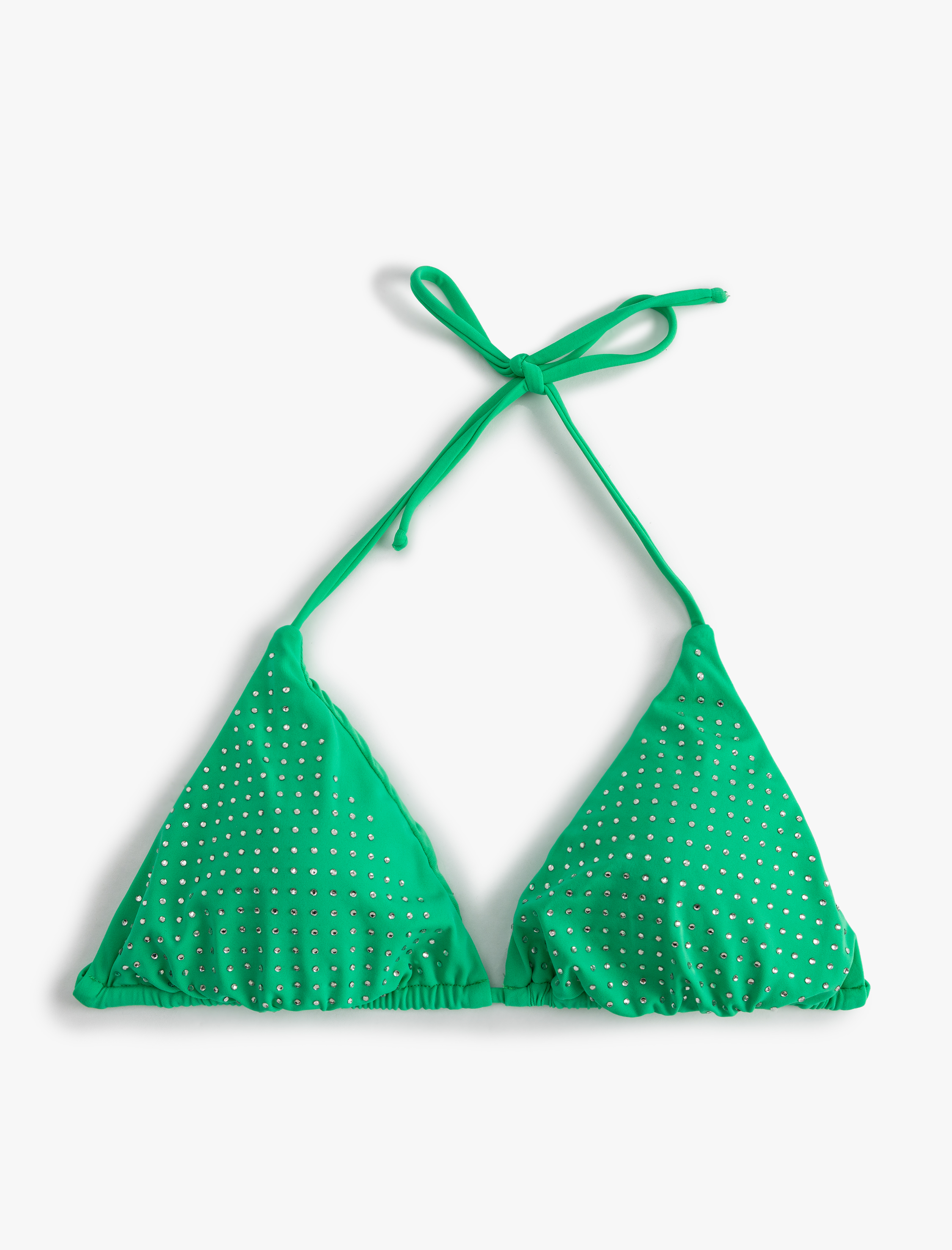   Taşlı Üçgen Bikini Üstü