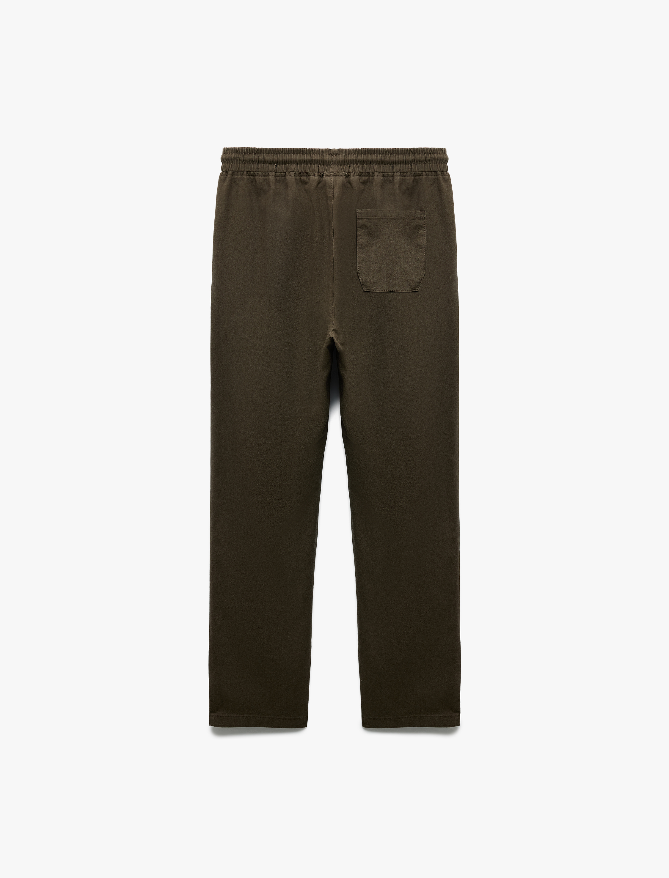   Beli Bağcıklı Cep Detaylı Keten Pamuk Karışımlı Chino Pantolon