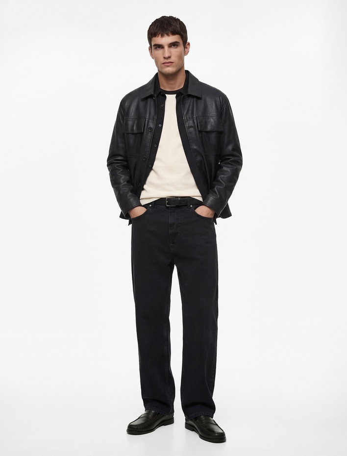  Normal Bel Bol Kalıp Pamuklu Baggy Jean Pantolon