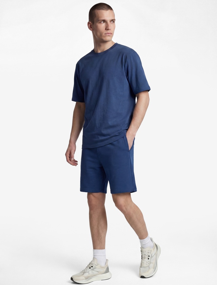  Pamuklu Rahat Kalıp Cepli Beli Bağcıklı Spor Şort