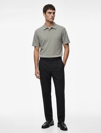 Regular Fit Kısa Kollu Düğmeli Polo Yaka Tişört