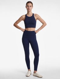 Yüksek Bel Slim Fit Dikişli Spor Tayt