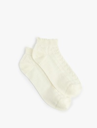 Pamuklu Kalpli 3'lü Patik Çorap Seti